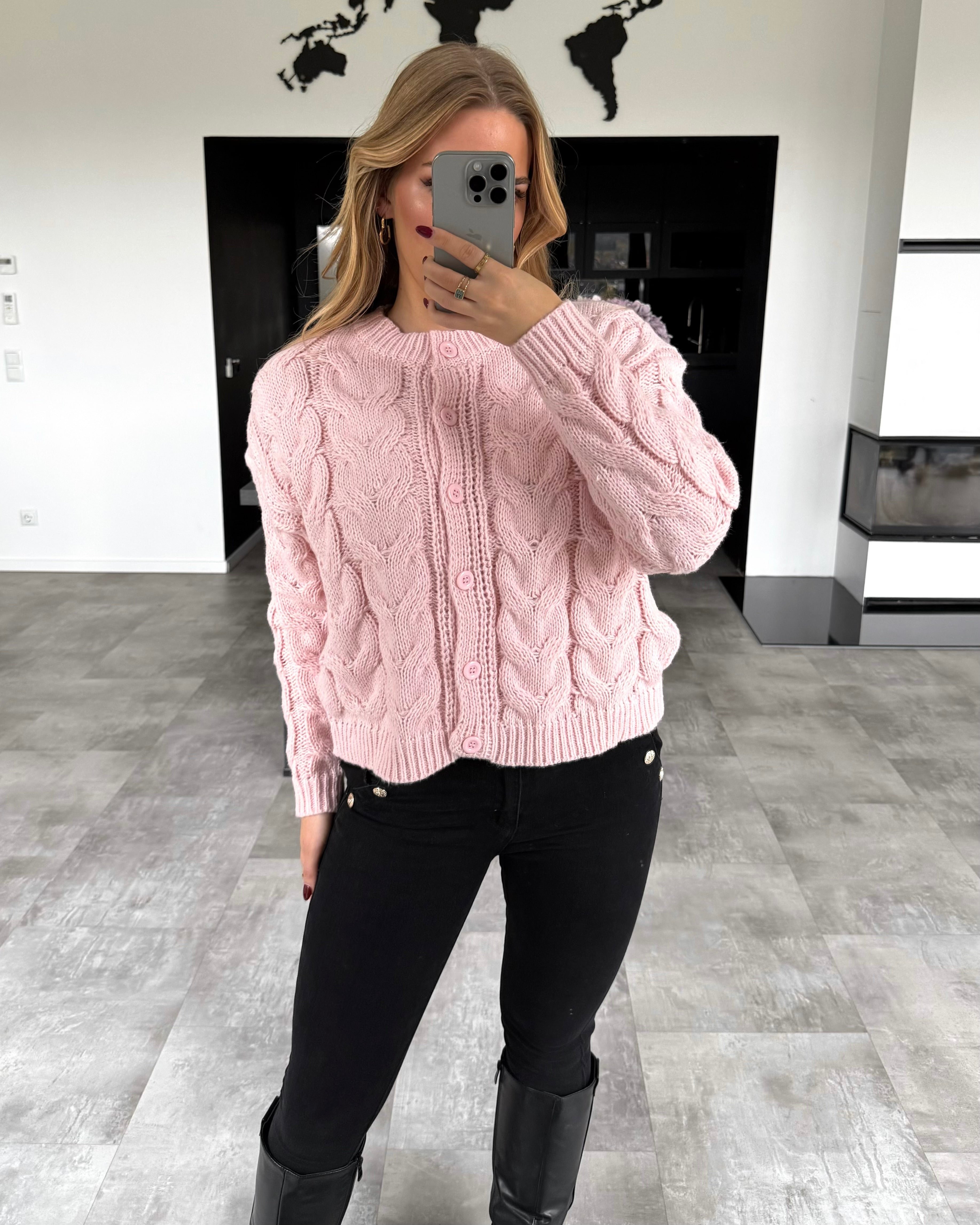 Cardigan "Rosalie" Rosa