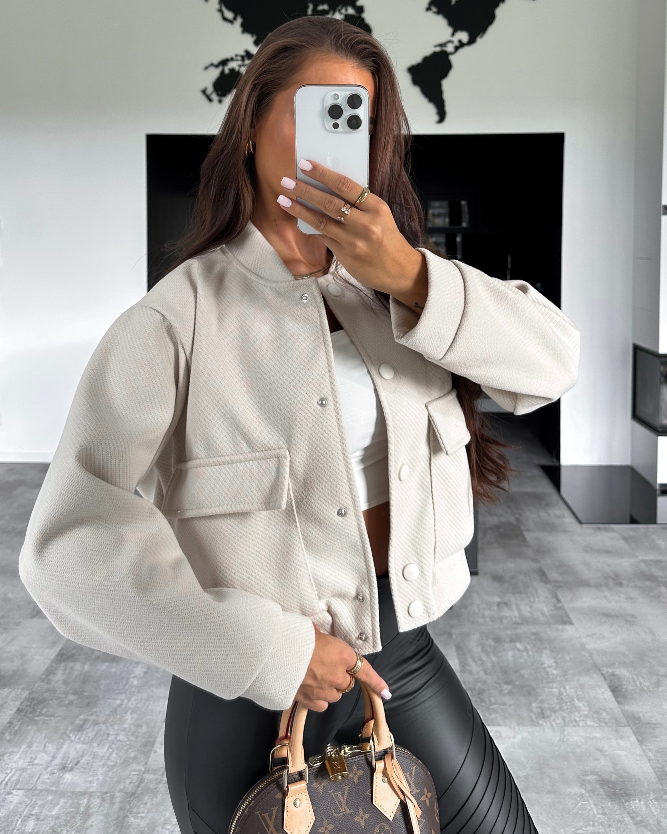 Bomberjacke "Romy" Beige