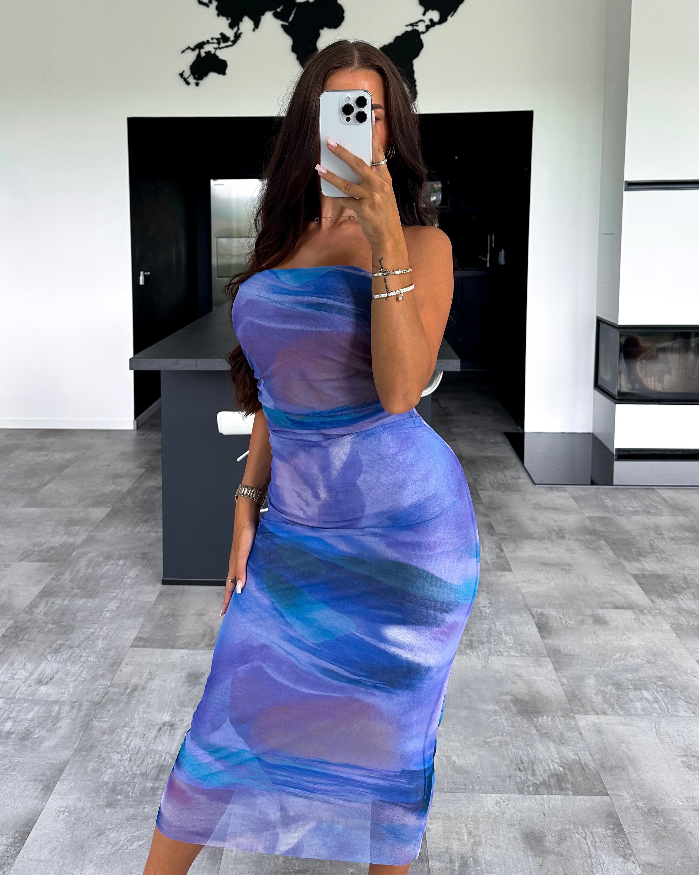 Kleid "Mermaid" Blau