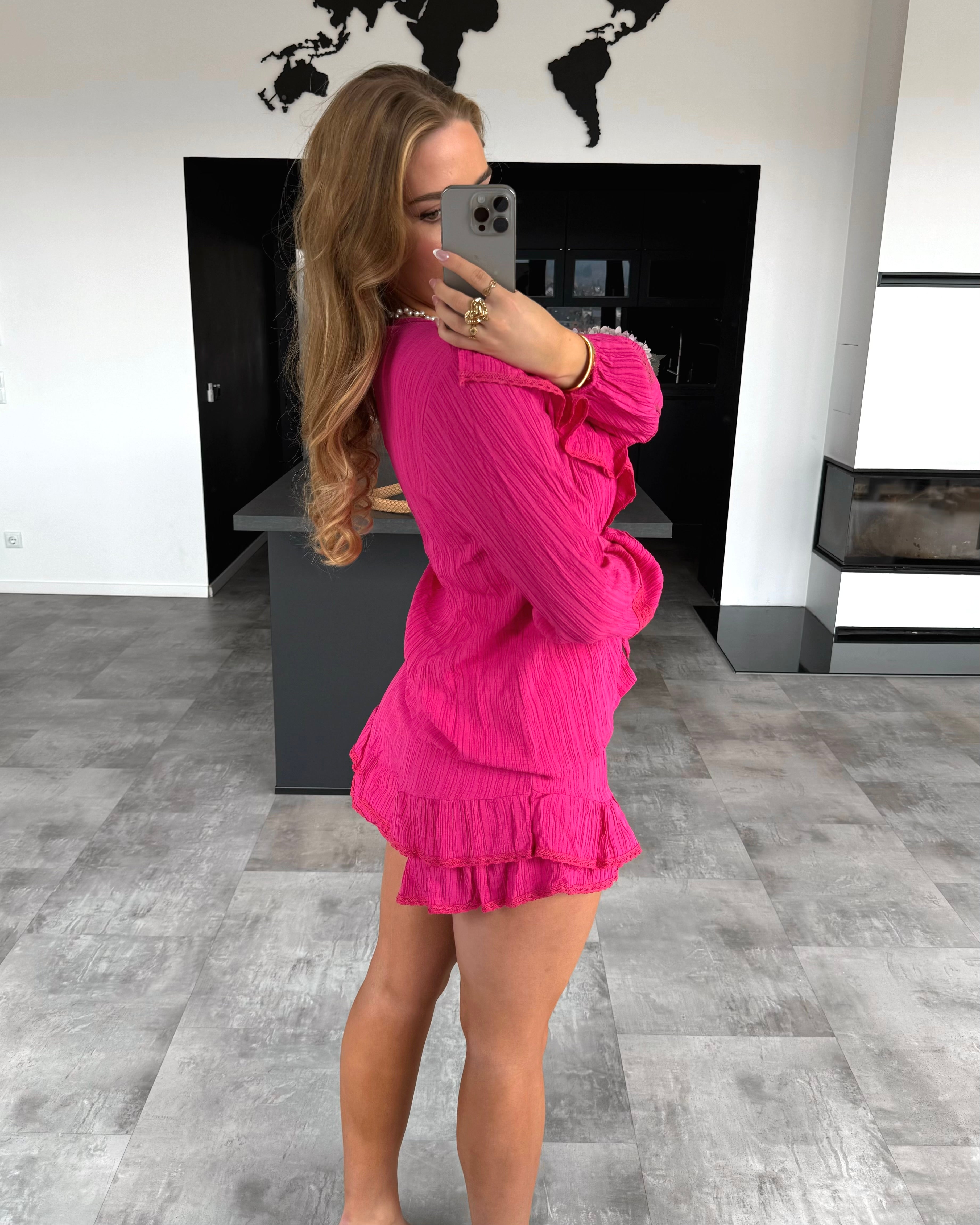 BWARE Plissee Zweiteiler „Cabo“ Pink #101