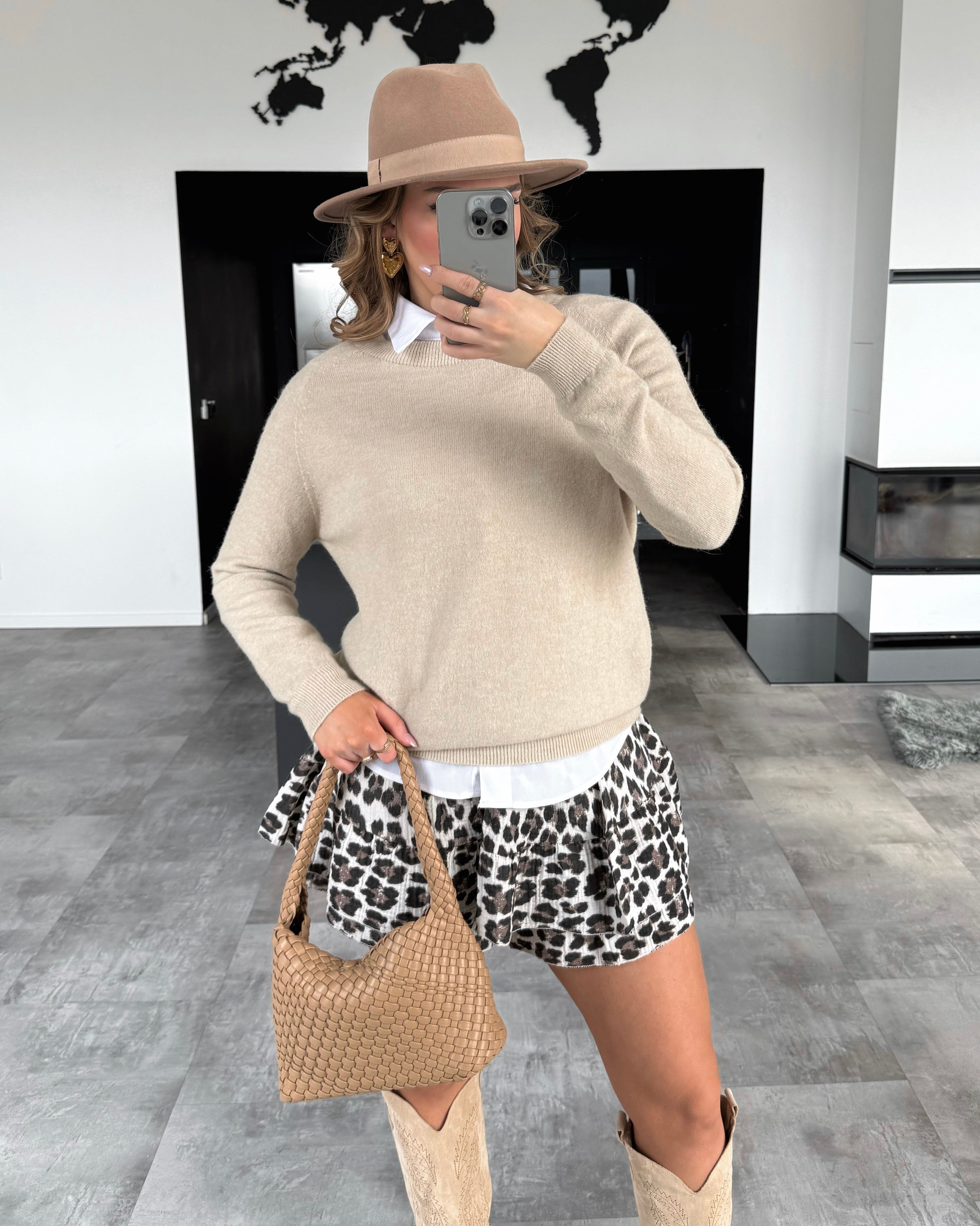 BWARE Strickoberteil "Malina" Beige #140