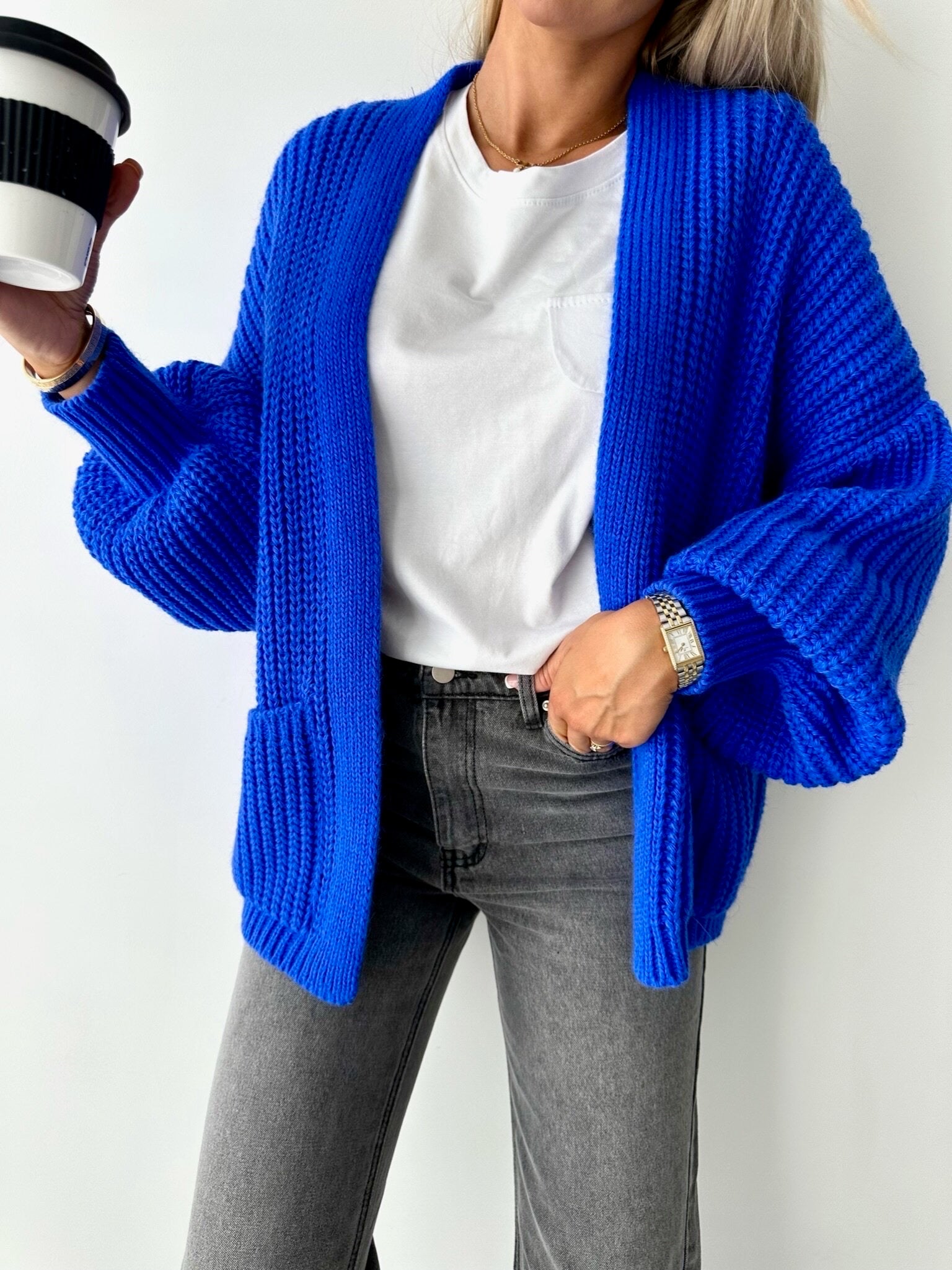 Cardigan "Leslie" Royalblau