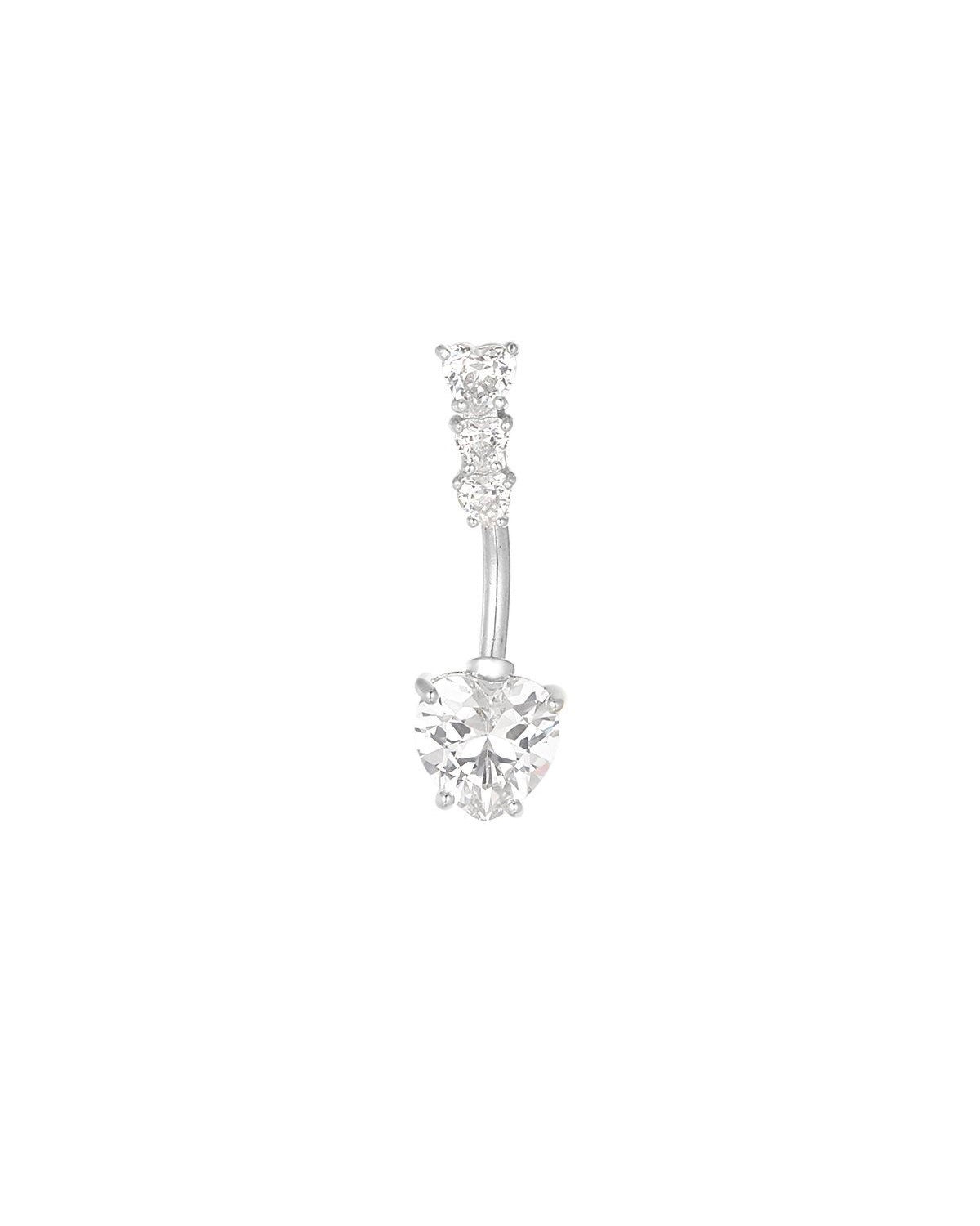 Glow Heart Bauchnabelpiercing