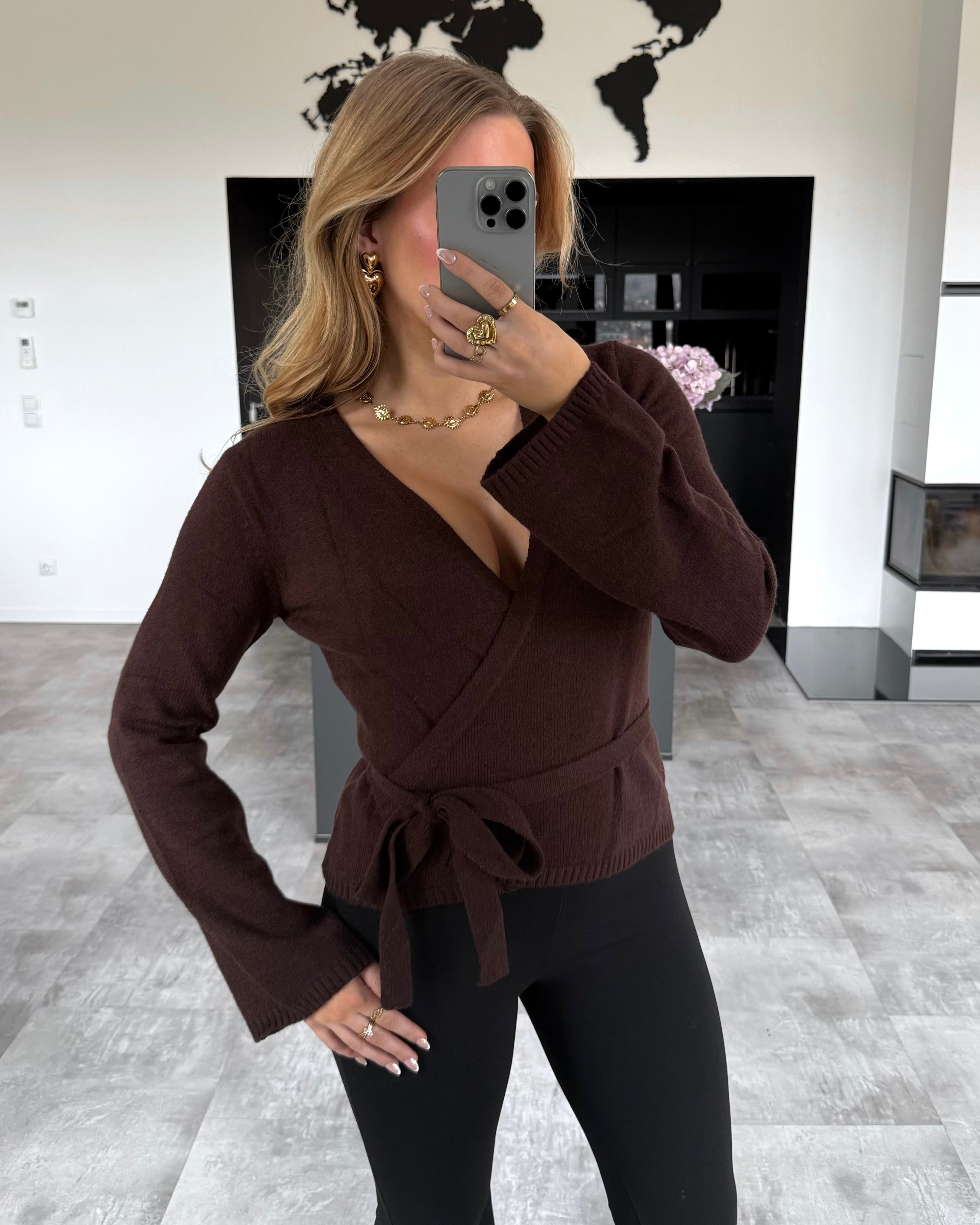 Wickel-Cardigan "Jovie" Chocolate