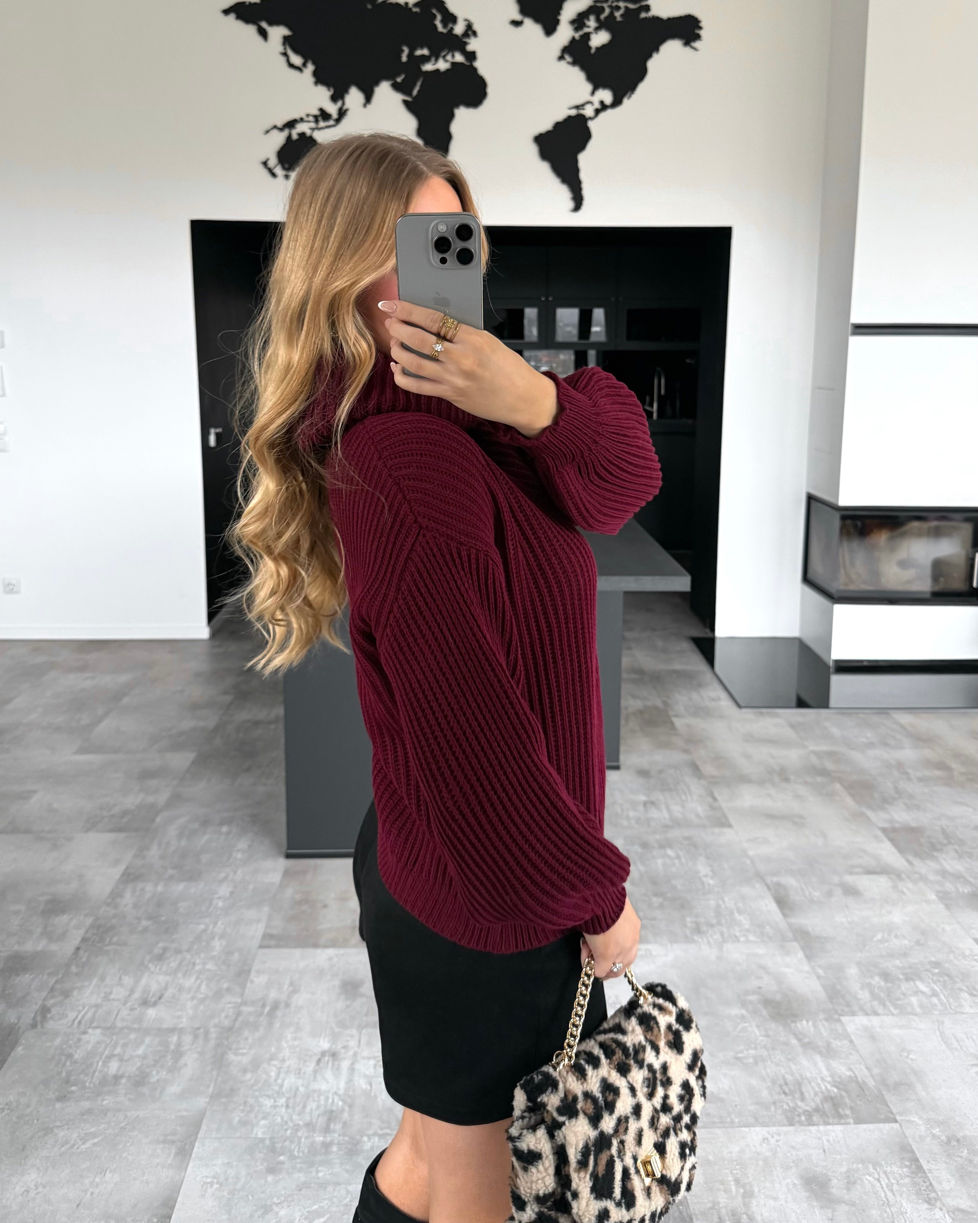 Strickpullover “Elva” Bordeaux