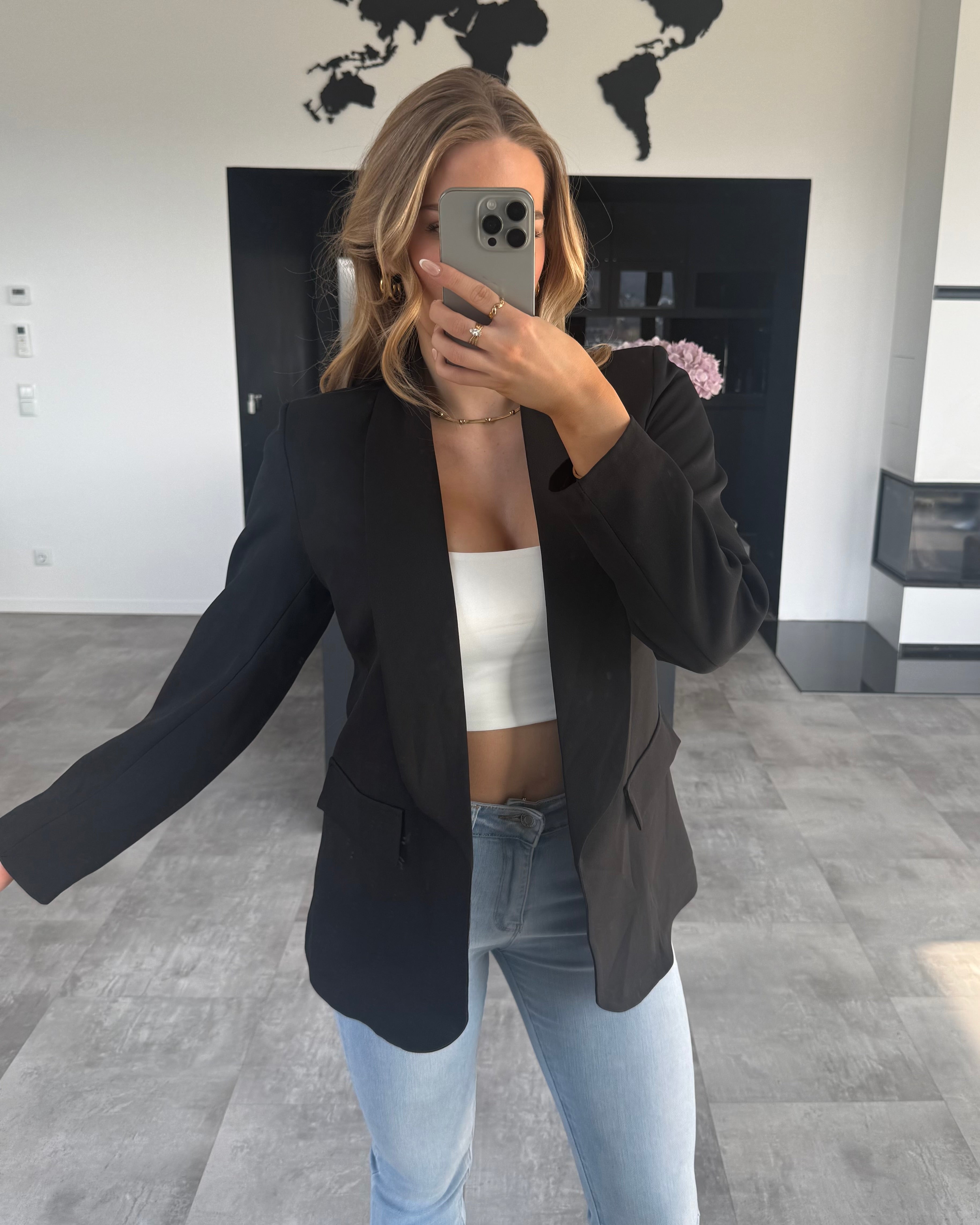 Blazer “Estella” Schwarz