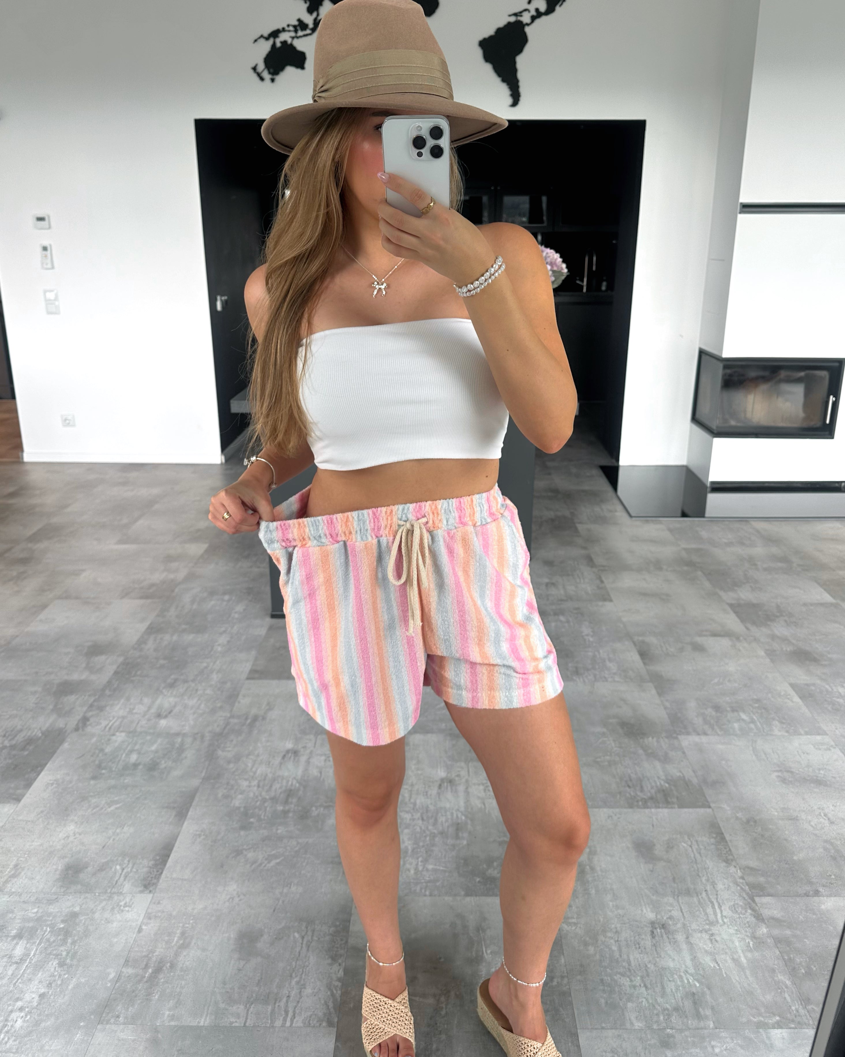 Baumwollshorts "Colorful" Mehrfarbig