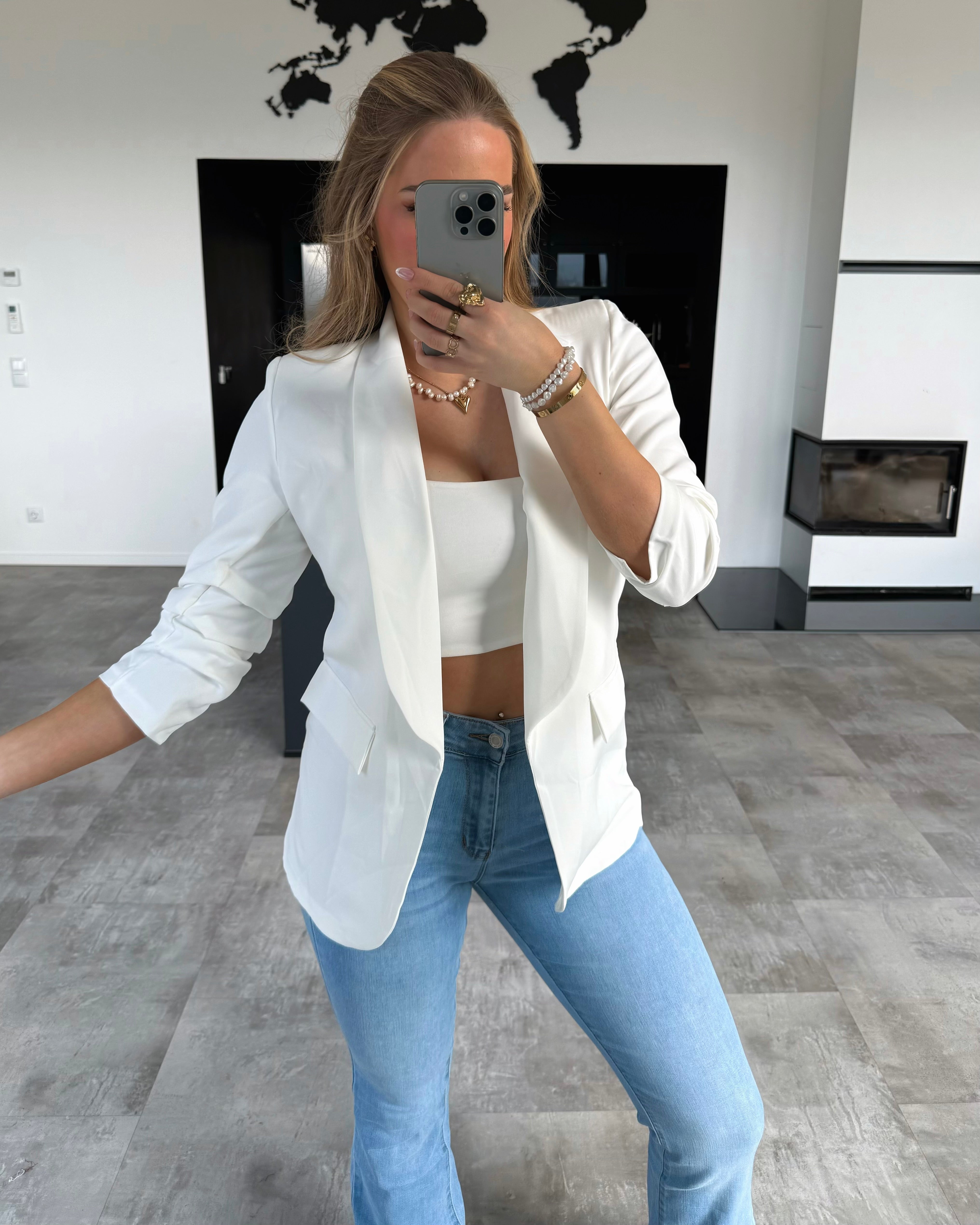 BWARE Blazer “Stella” Weiß #129