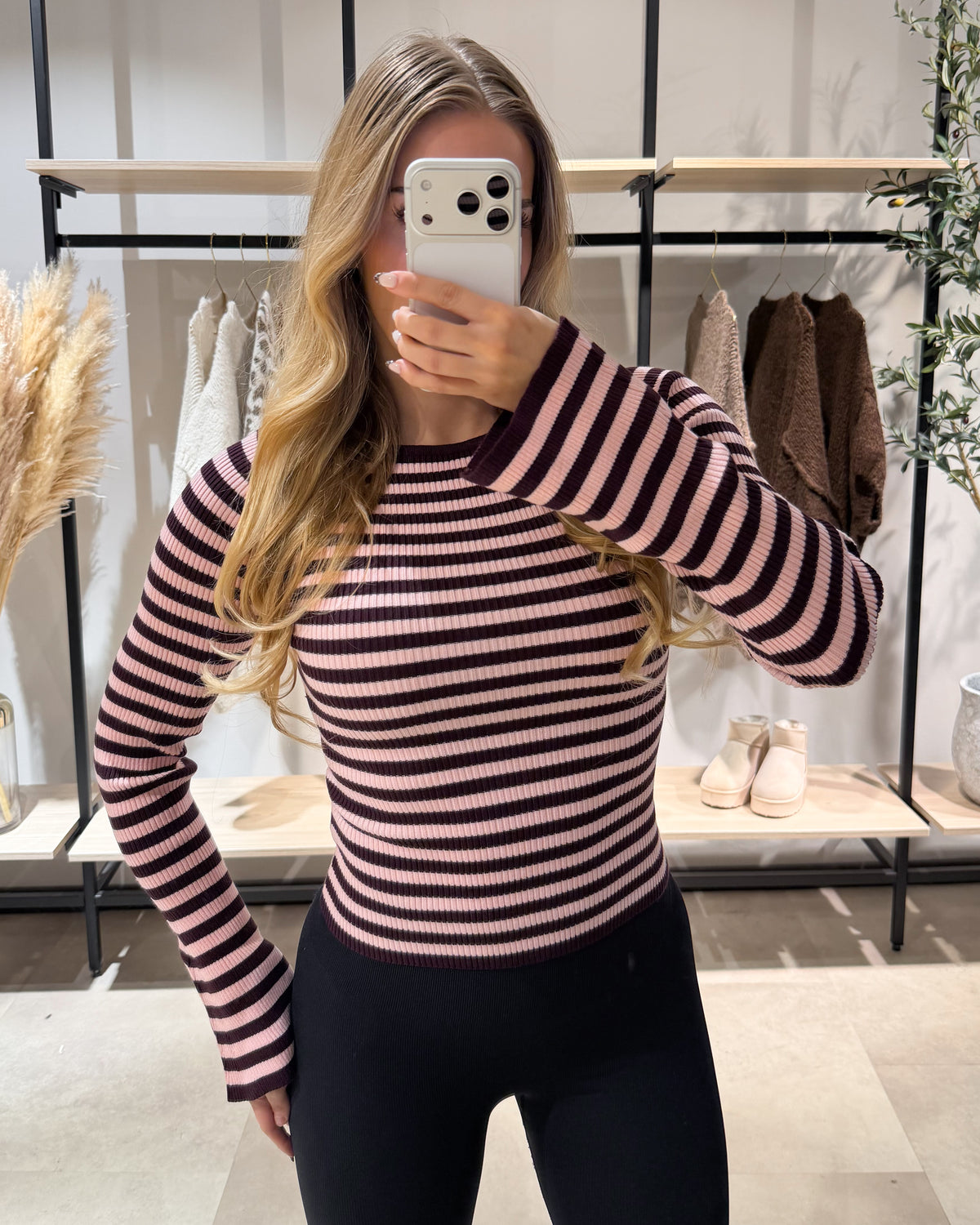 Long Sleeve "Cherry" Gestreift