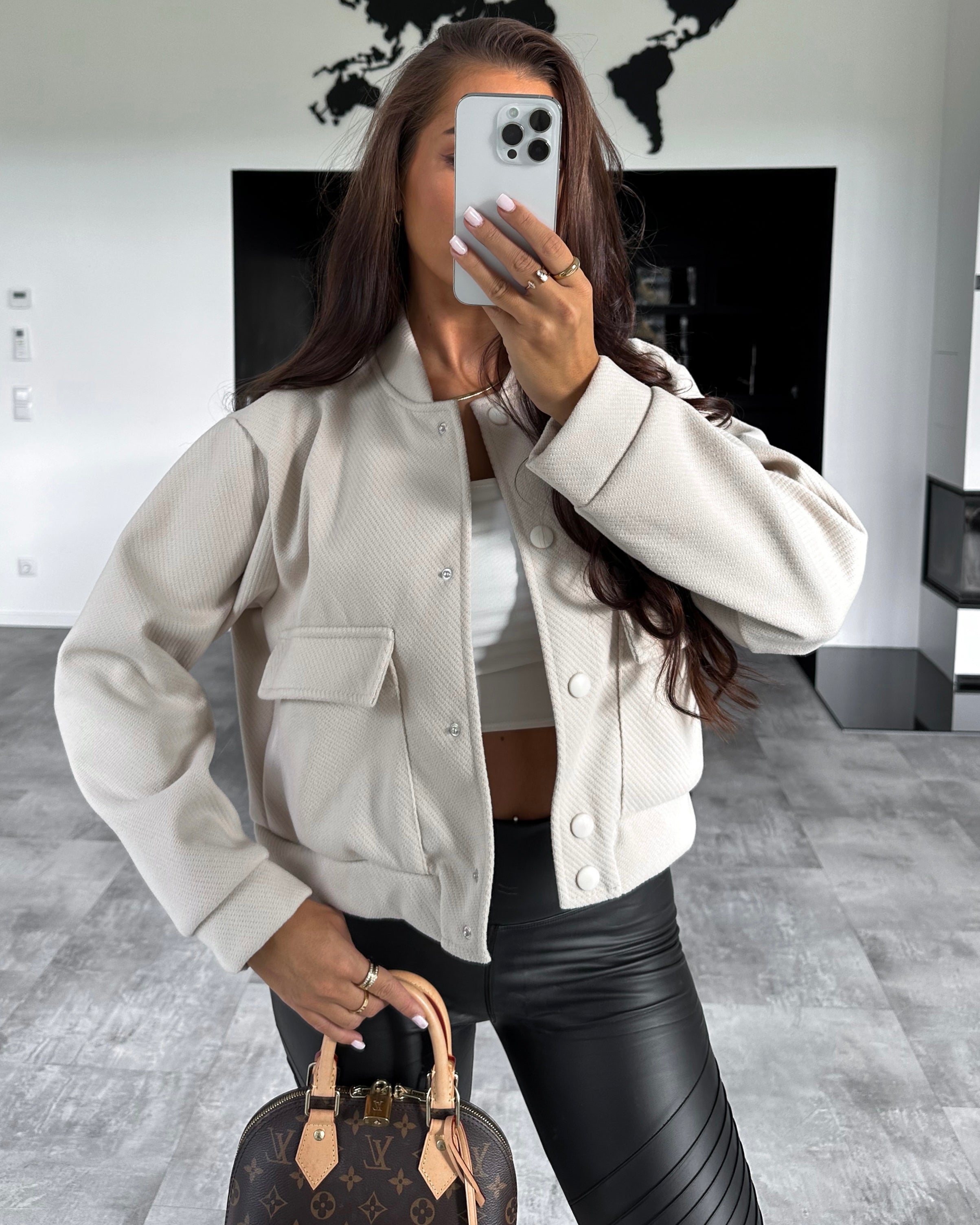 Bomberjacke "Romy" Beige