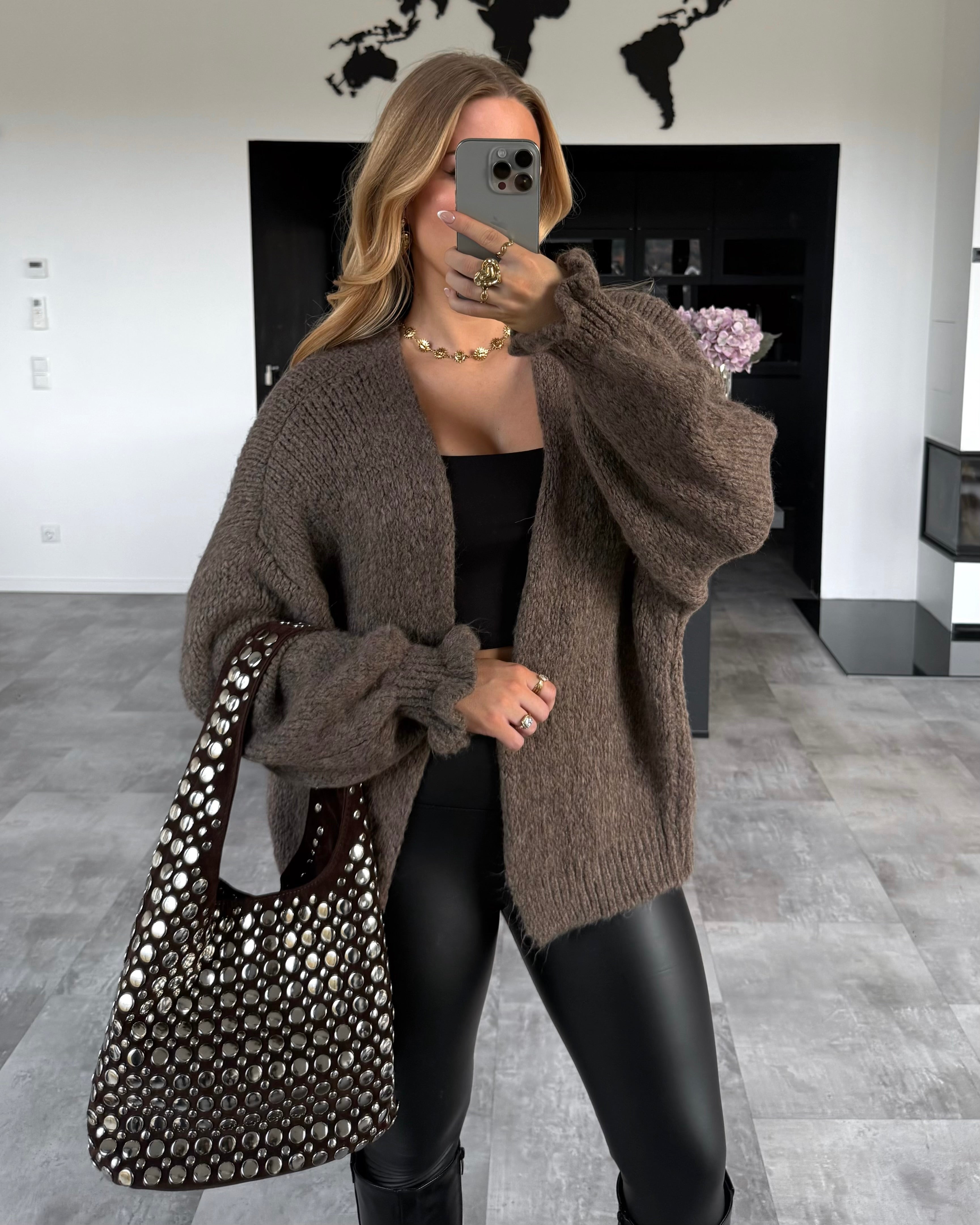 Cardigan "Mary" Hellbraun