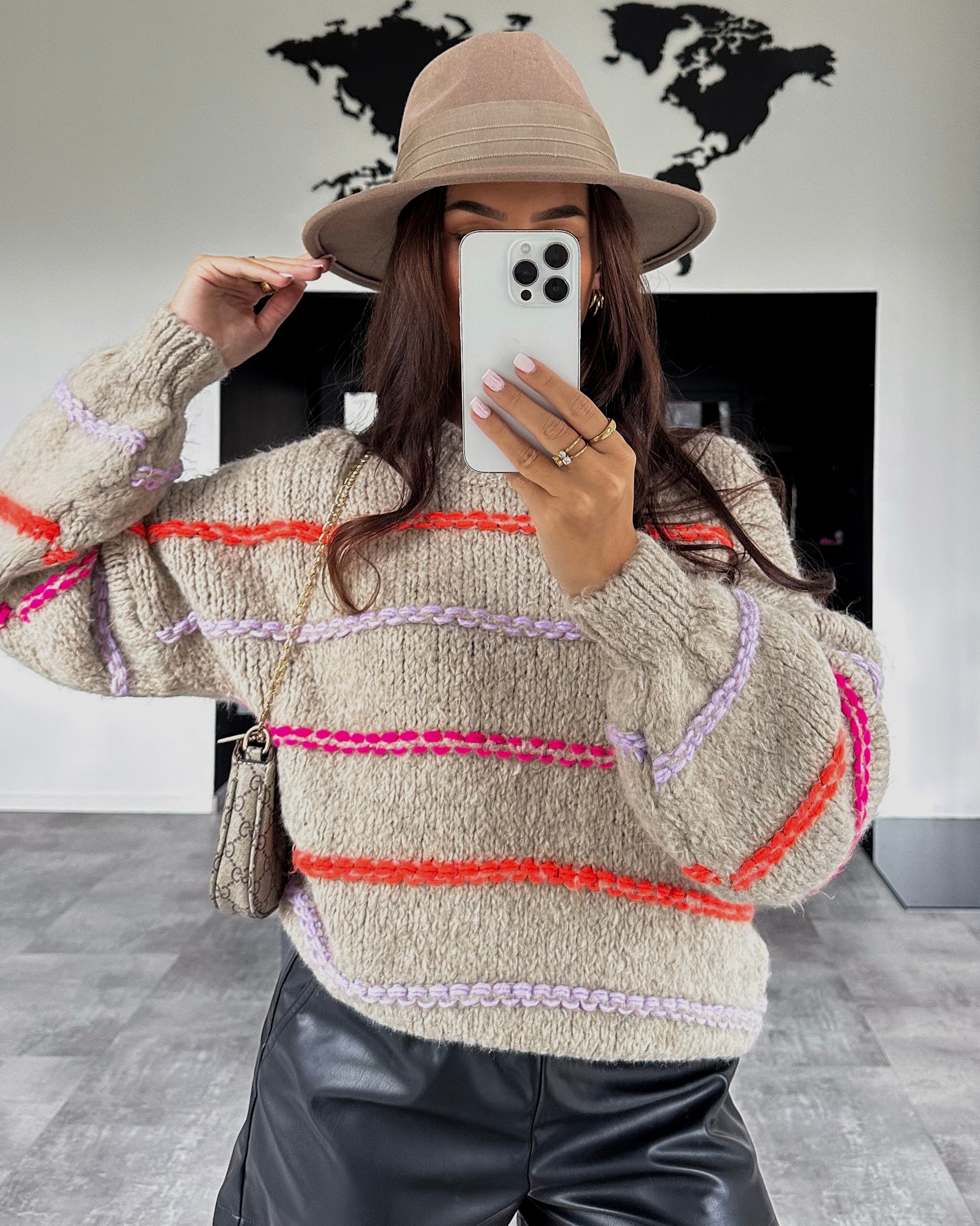Strickpullover "Medina" Taupe
