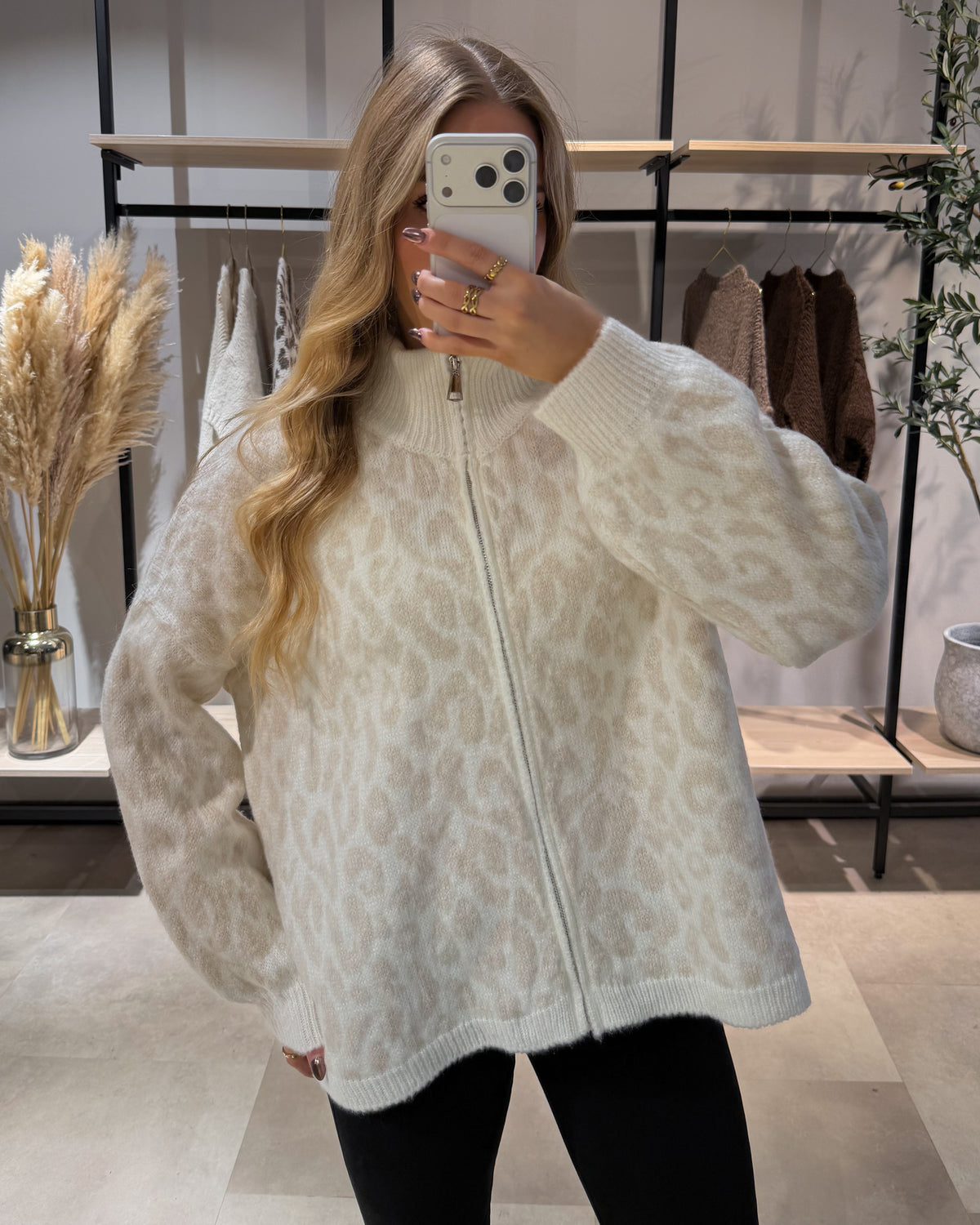 Zipper Strickjacke "Gia" Leo