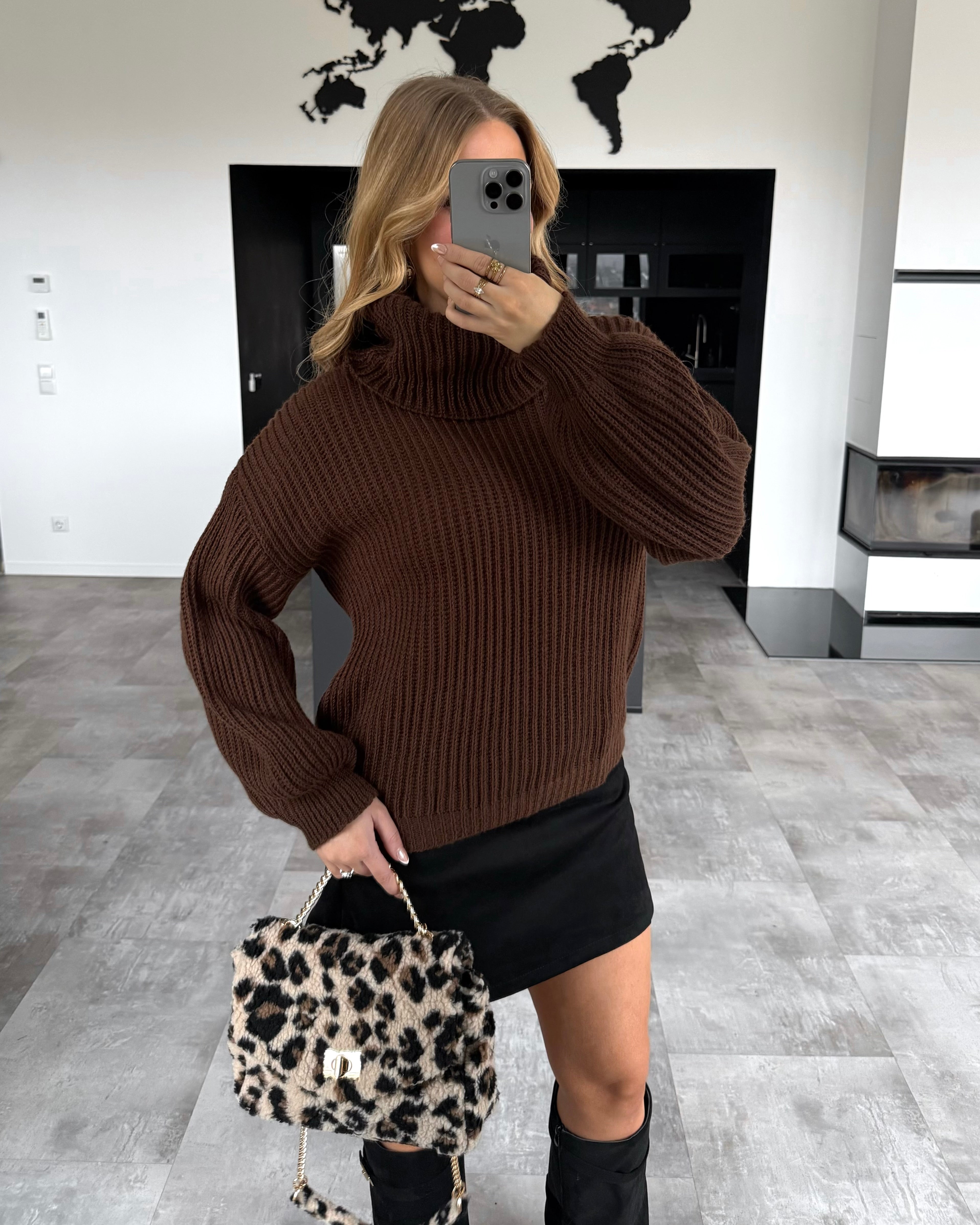 Strickpullover “Elva” Chocolate