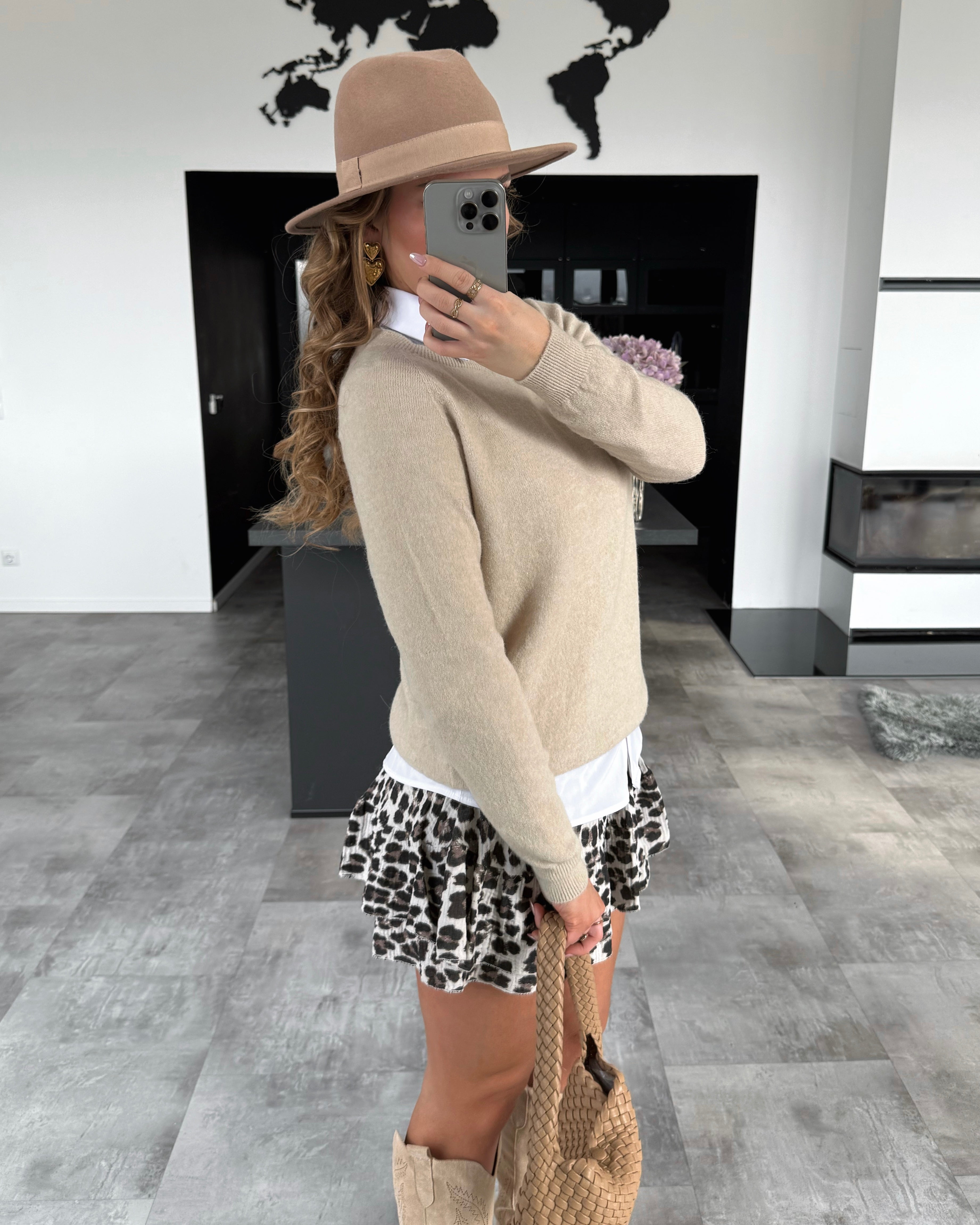 BWARE Strickoberteil "Malina" Beige #140