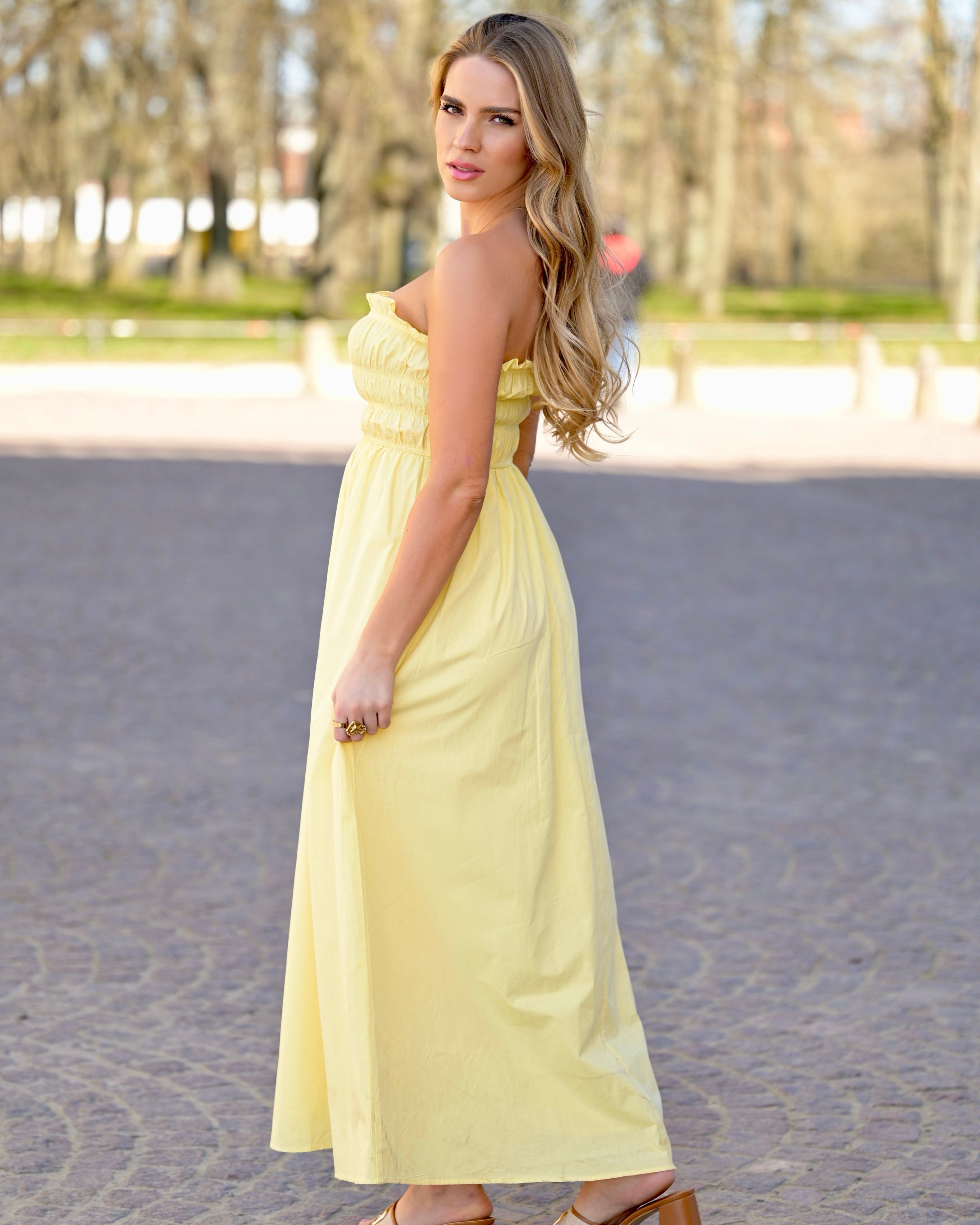 Maxikleid "Odessa" Hellgelb