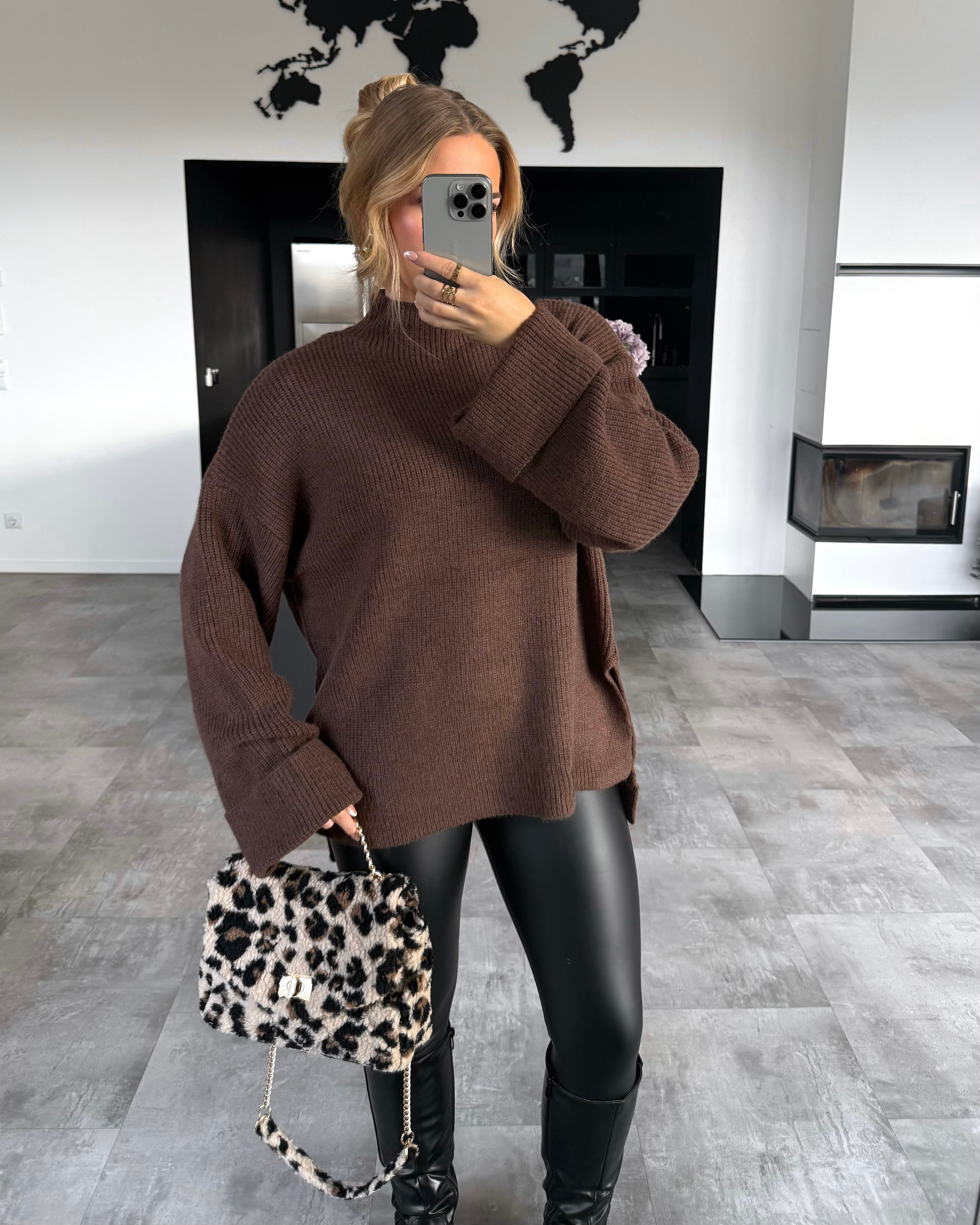 Strickpullover "Lina“ Braun