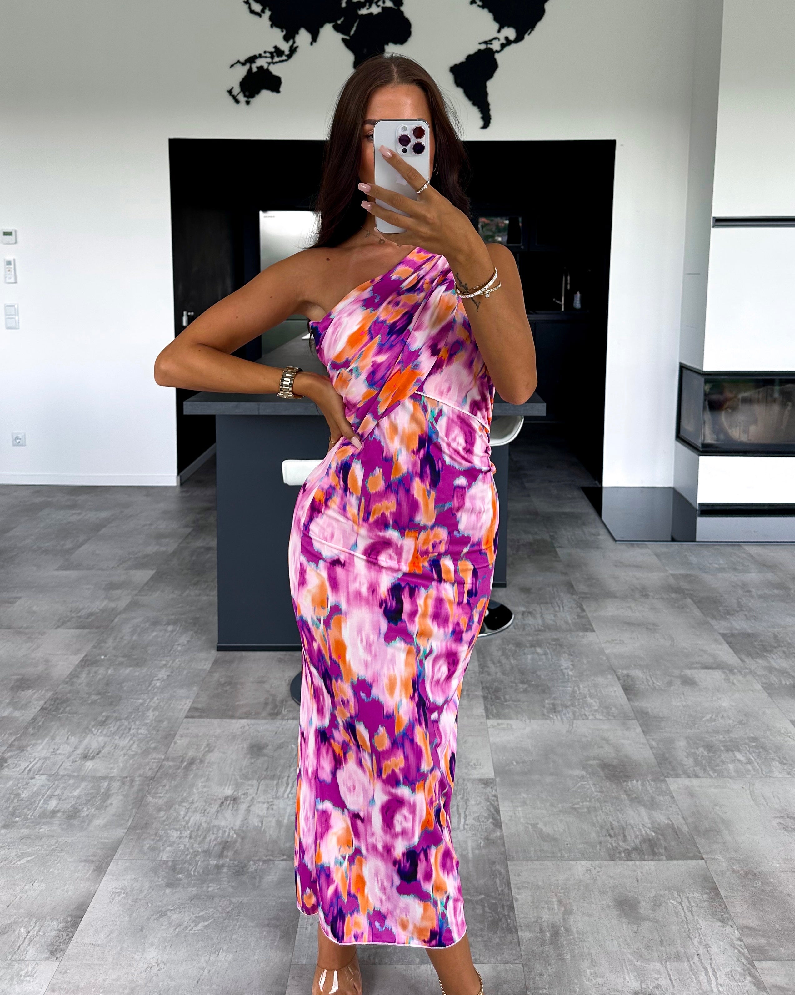 Kleid "Floral Monaco" Lila