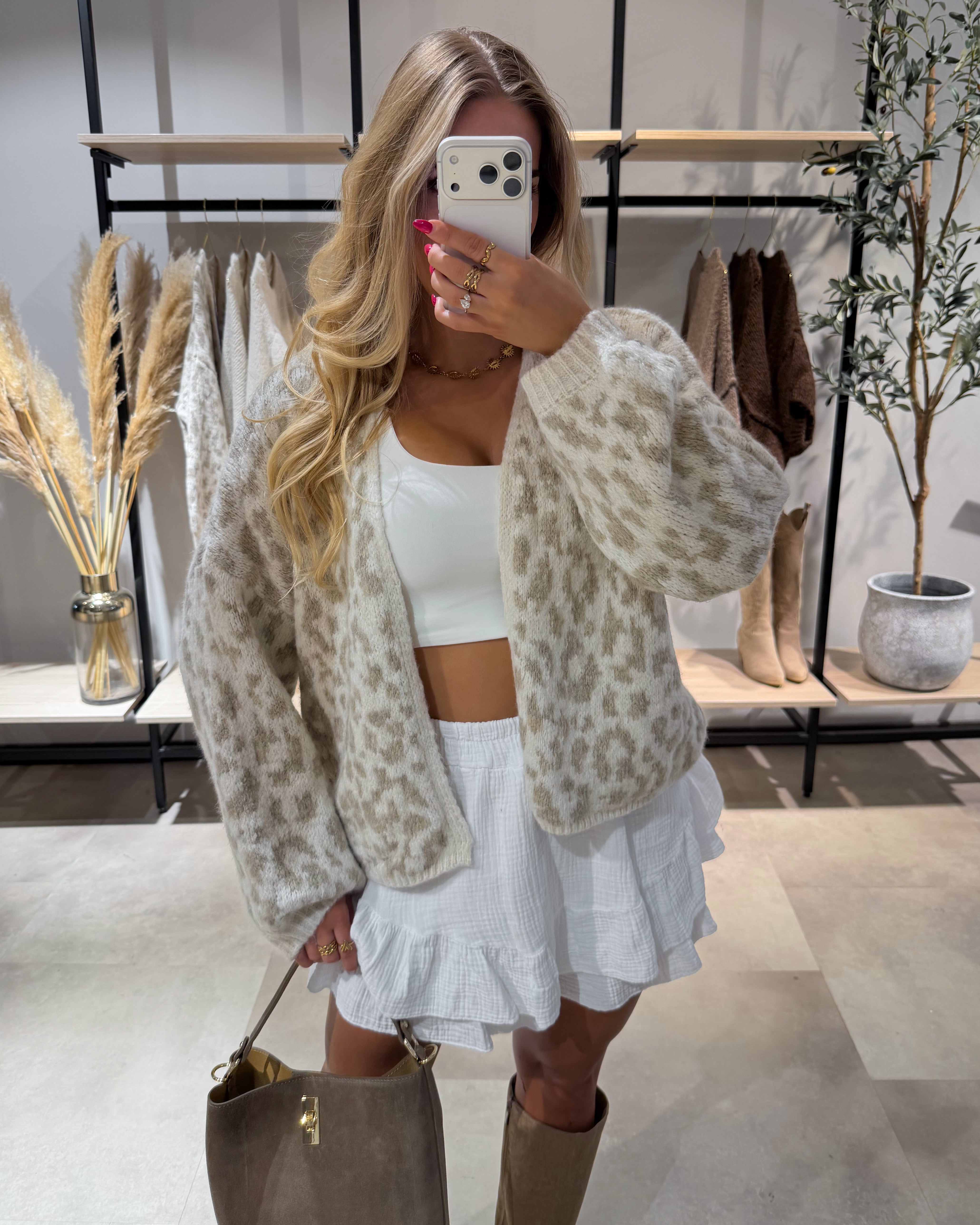 Cardigan "Zula" Leoprint