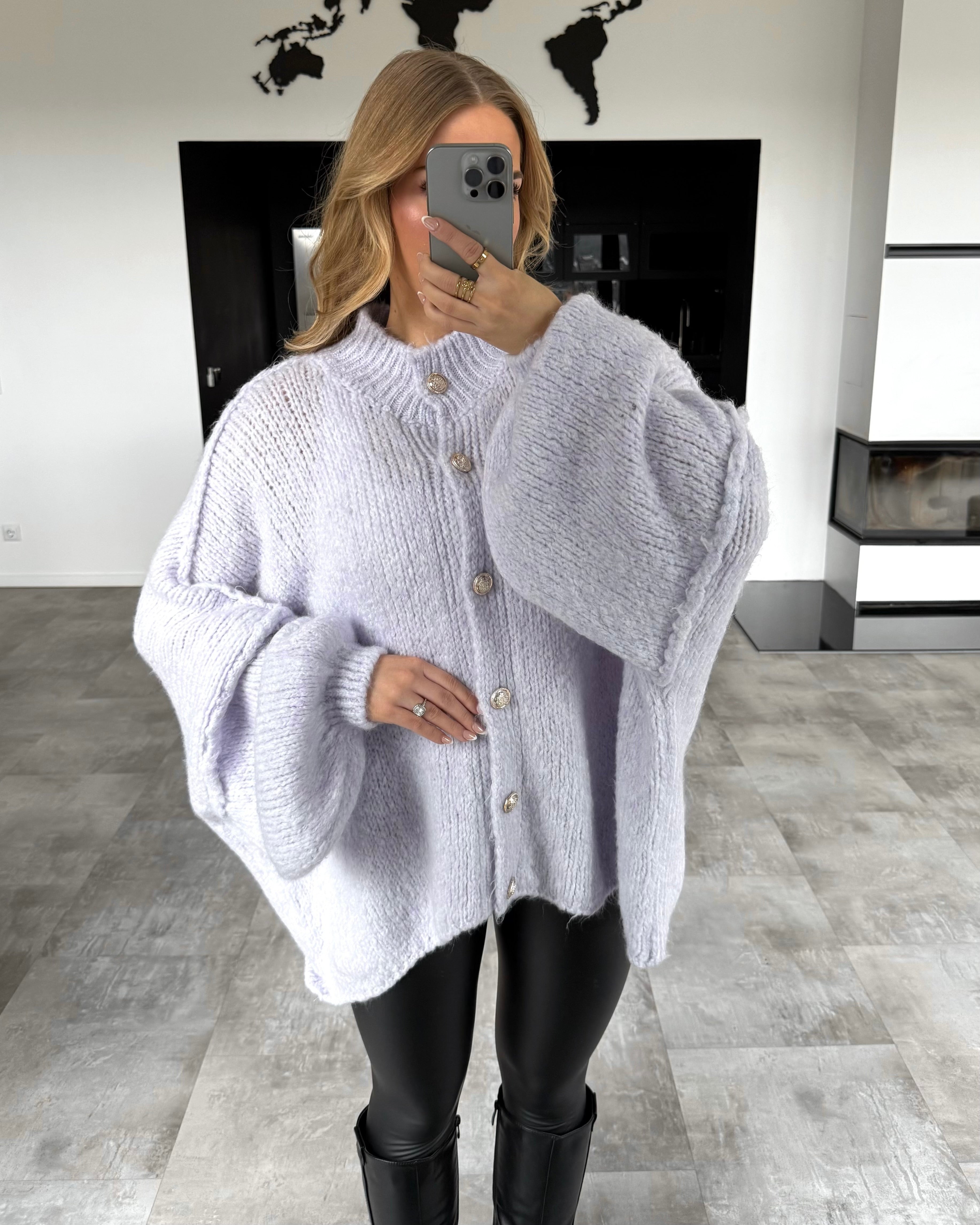 Cardigan "Cece" Flieder