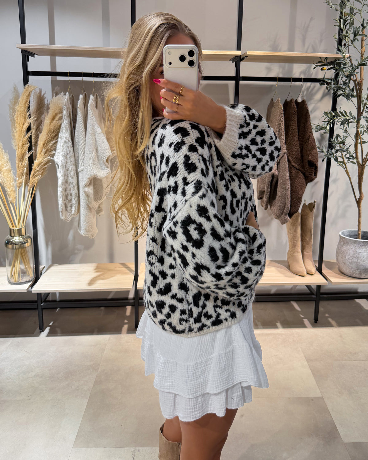 Cardigan "Zula" Leoprint