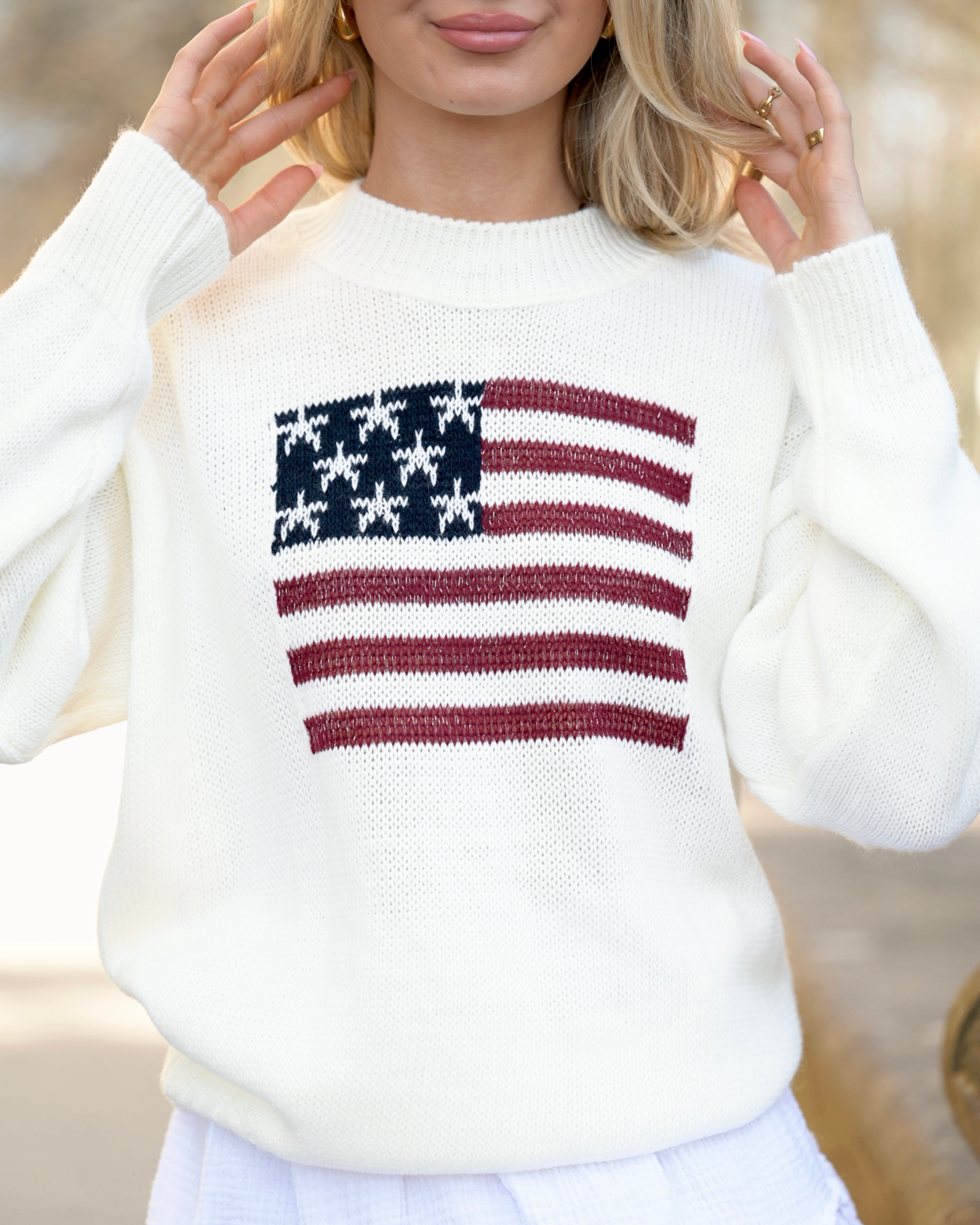 Sweater "Star Girl" Weiß