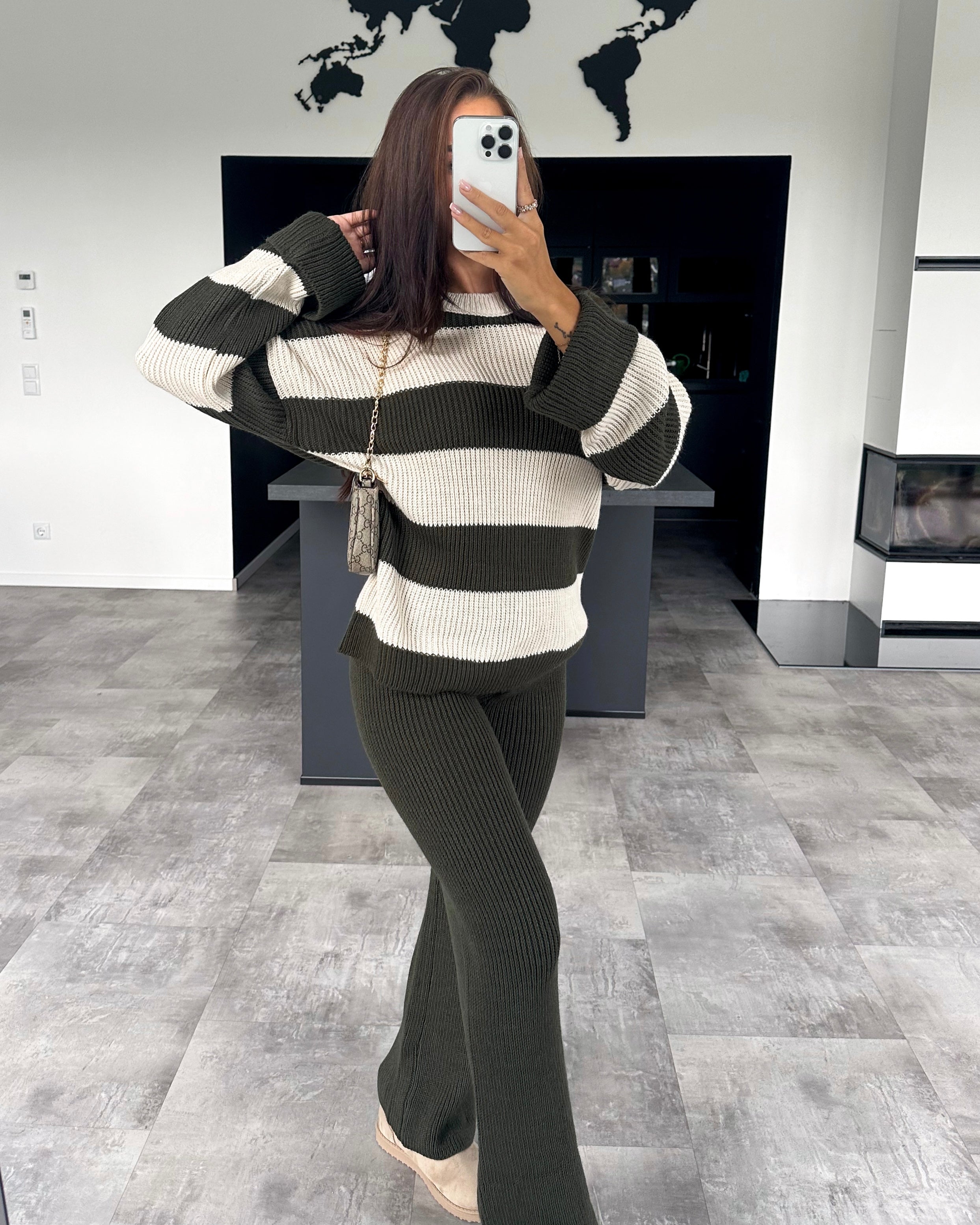 Strickset „Louisa“ Khaki