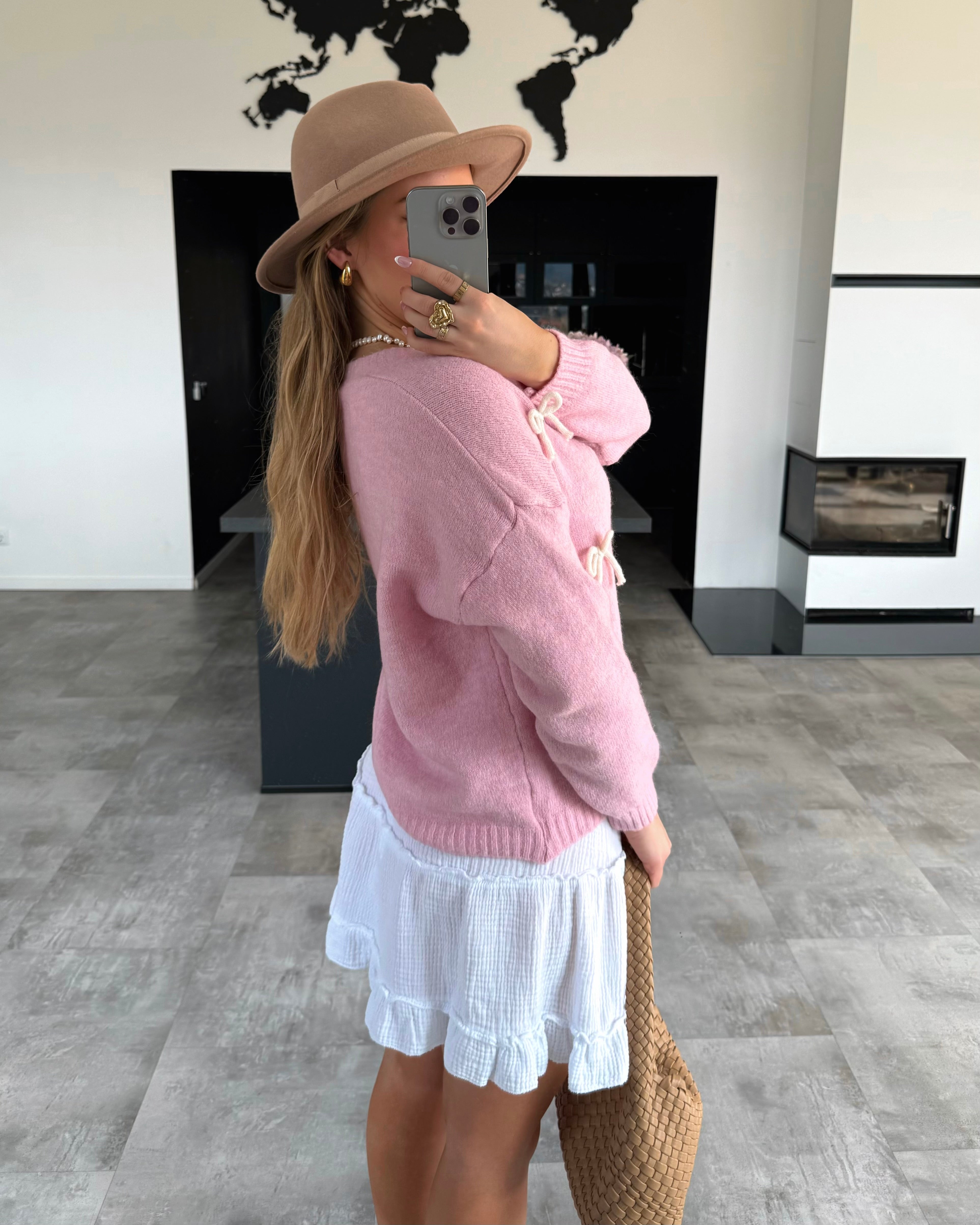 Cardigan "Cute Bows" Rosa