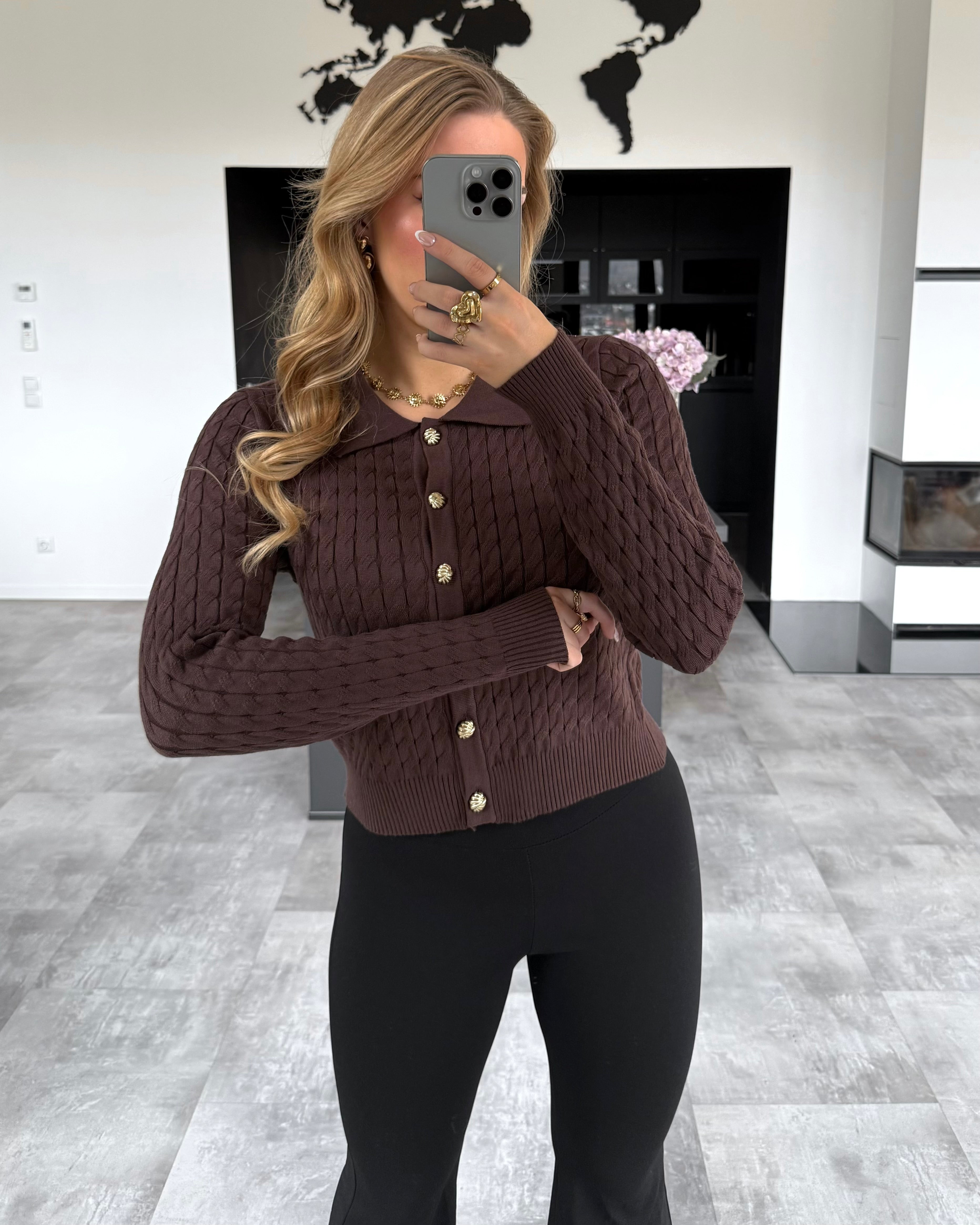 Cardigan "Eleanor" Chocolate