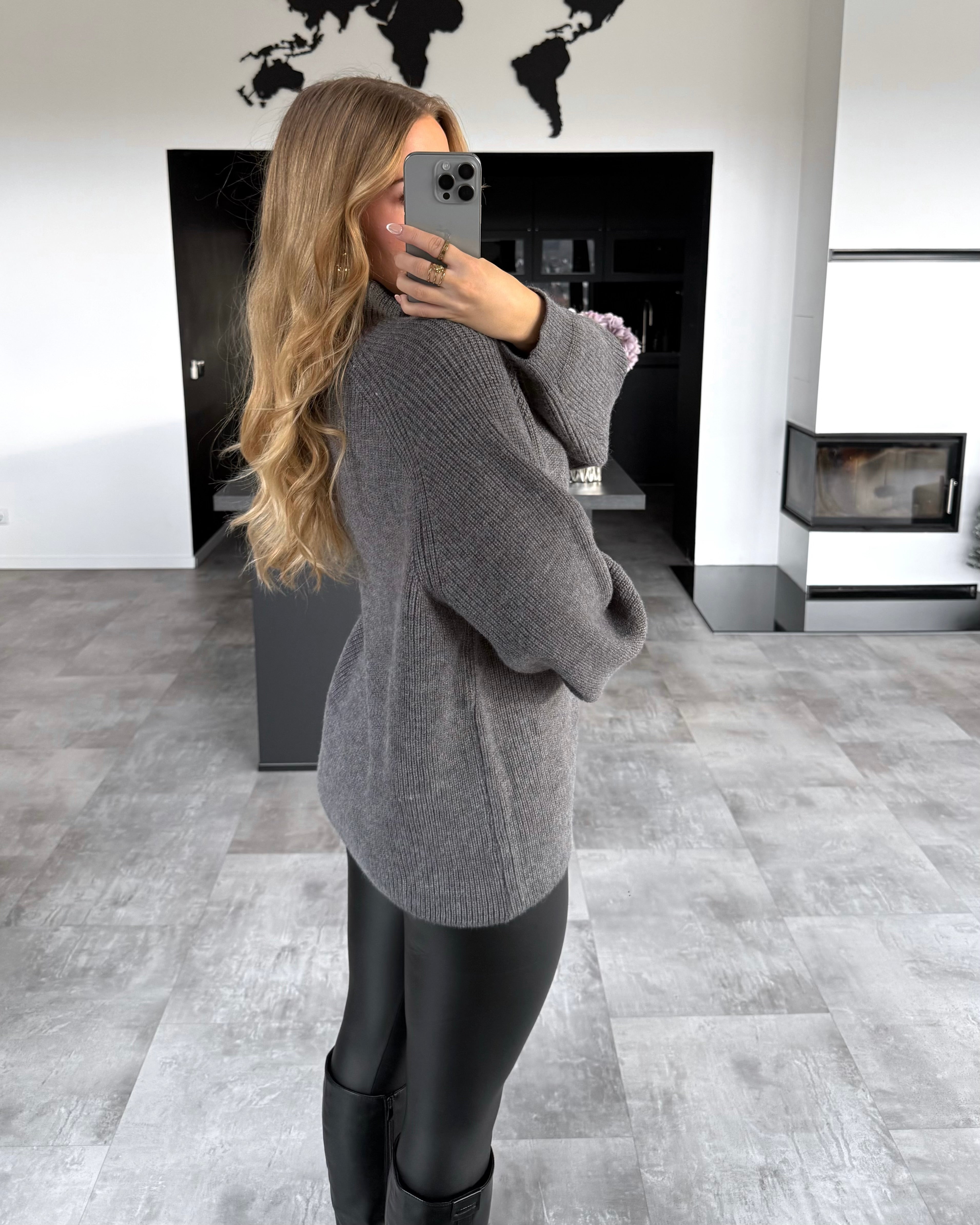 Strickpullover “Nori” Grau