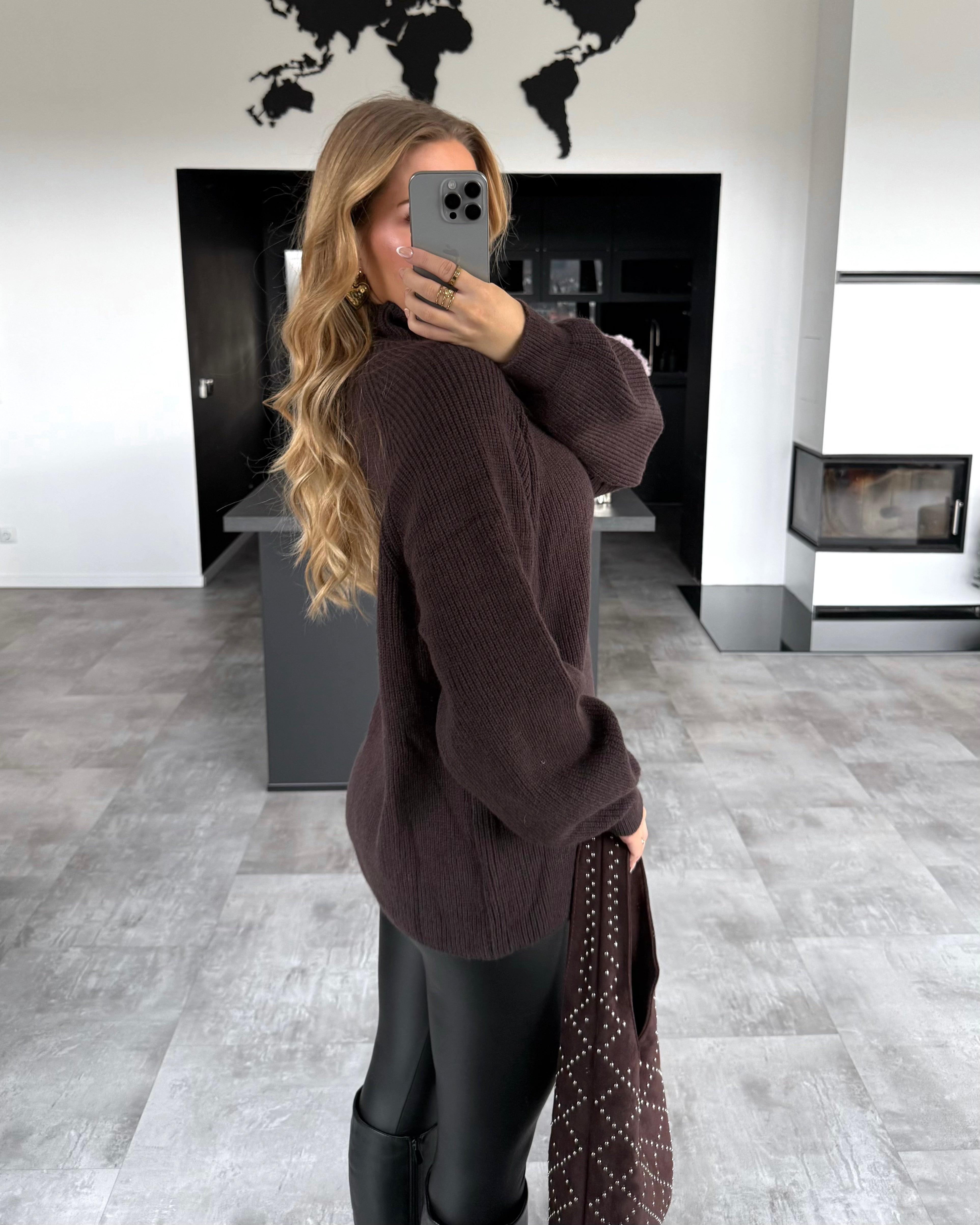 Strickpullover “Nori” Braun