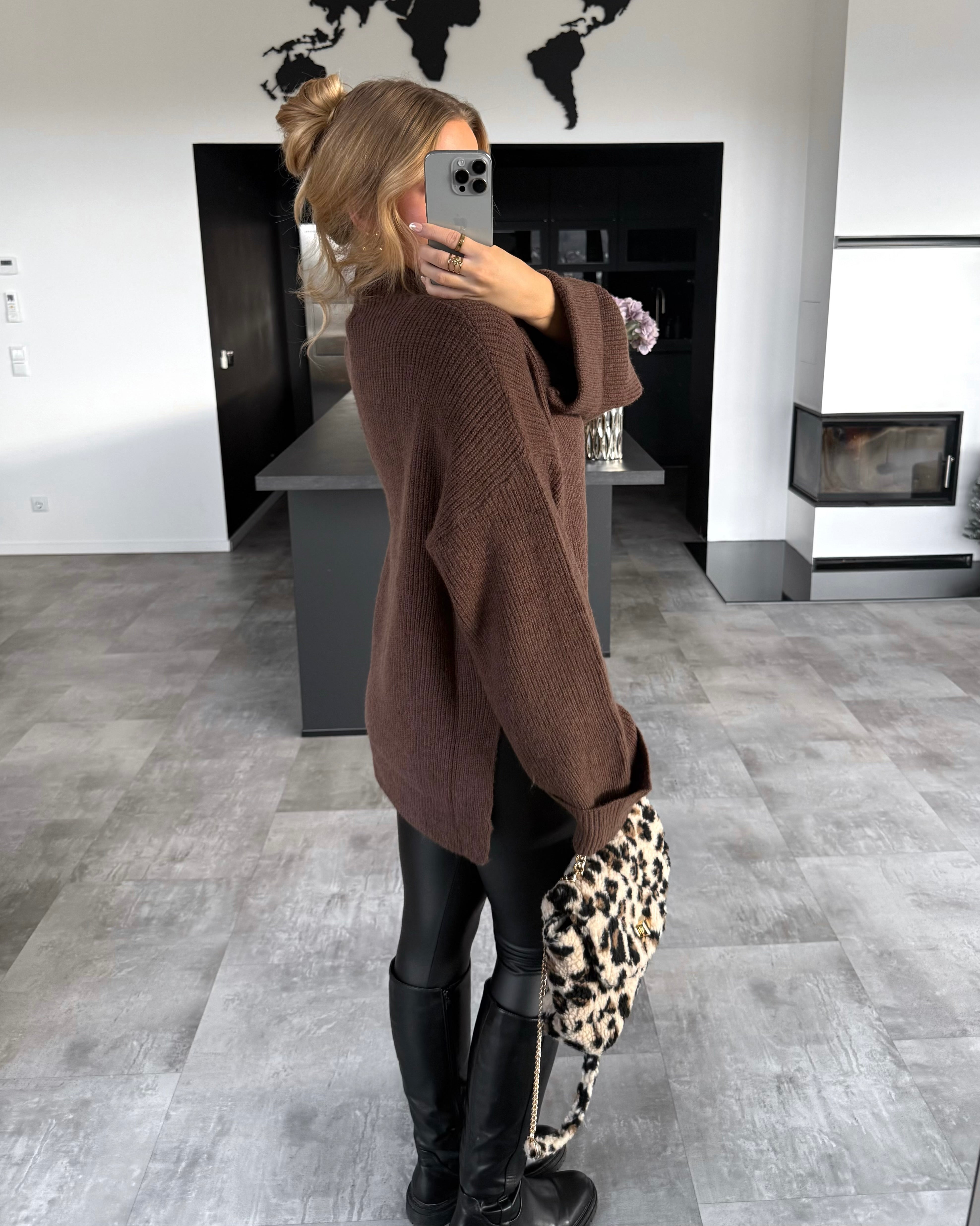 Strickpullover "Lina“ Braun