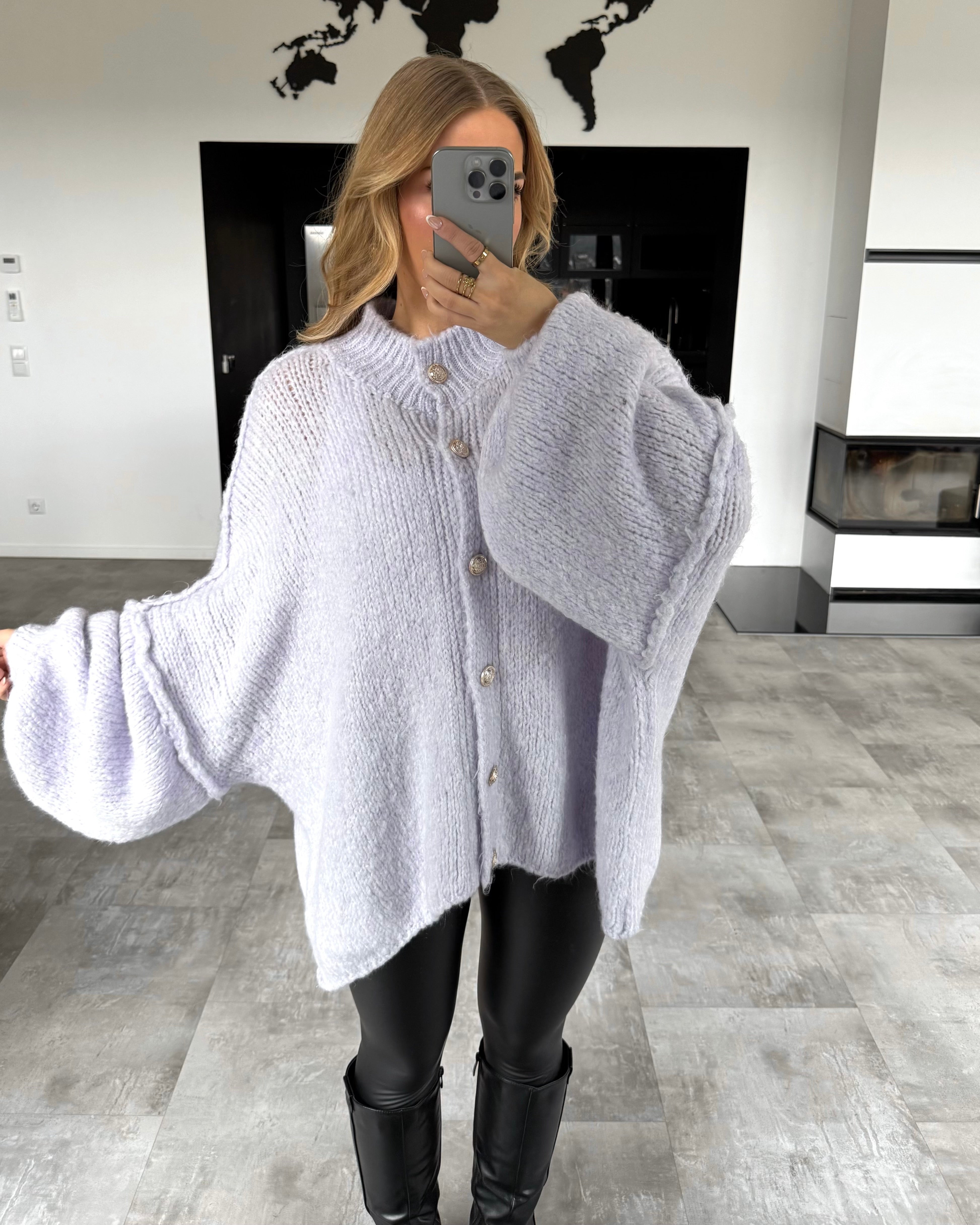 Cardigan "Cece" Flieder