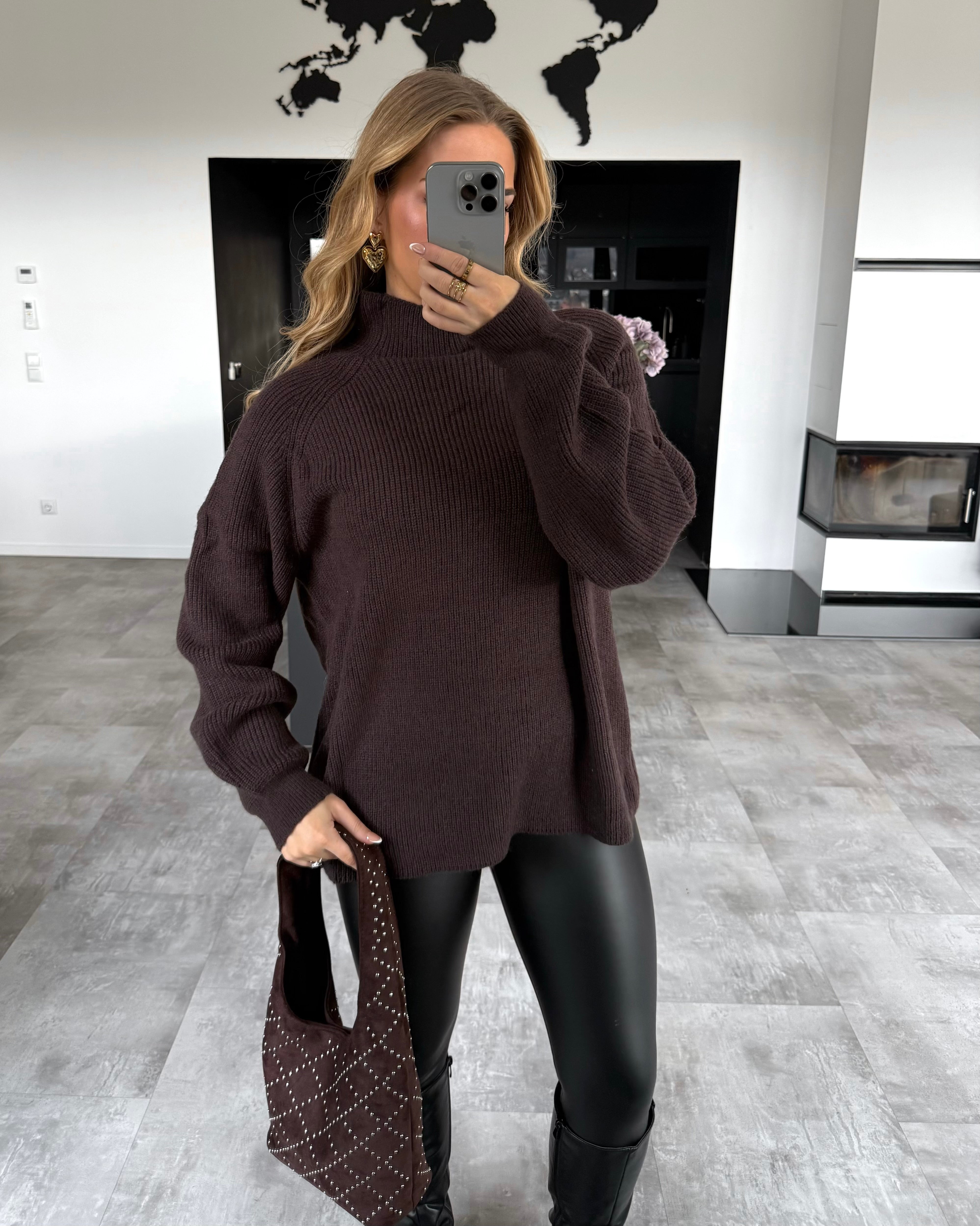 Strickpullover “Nori” Braun