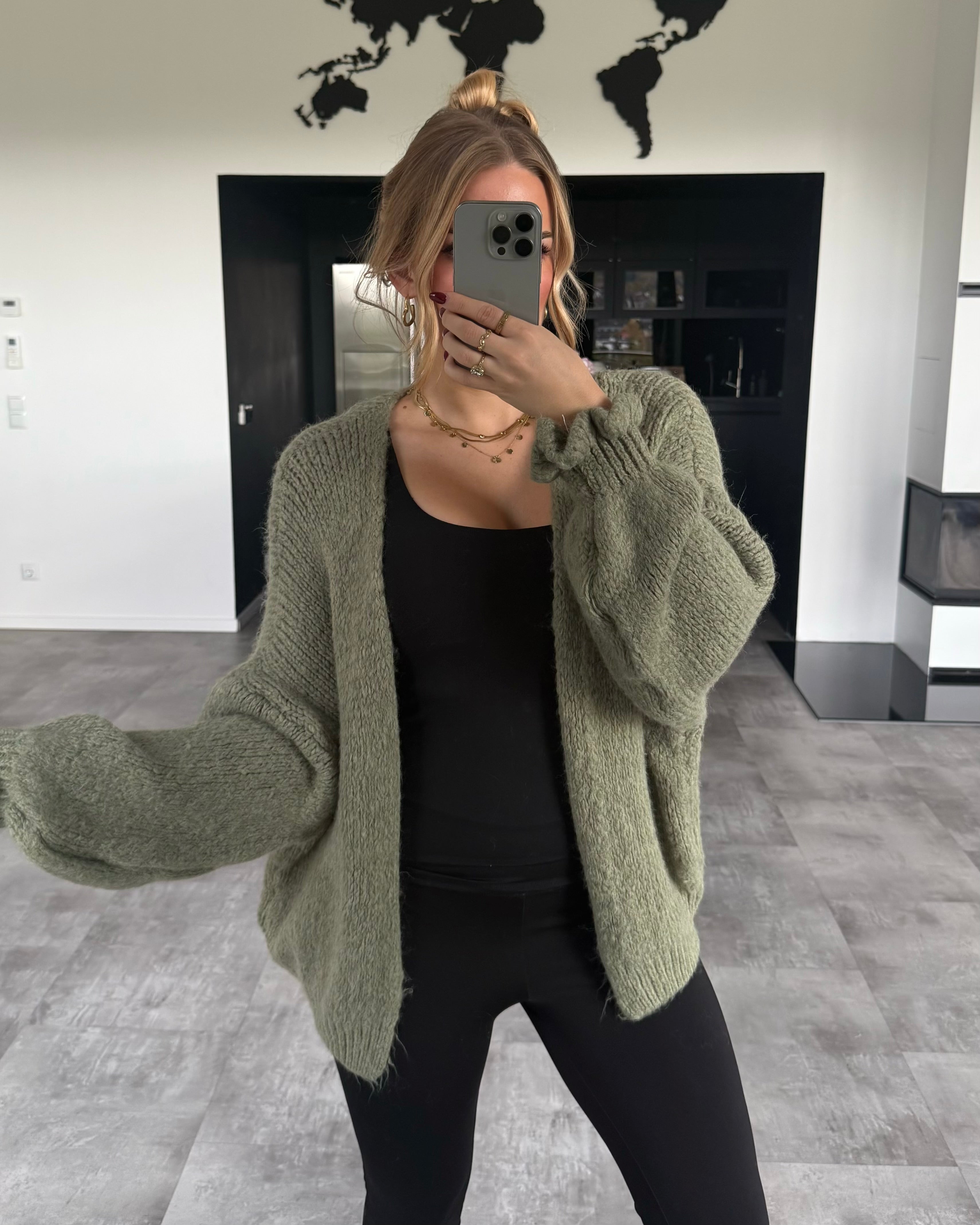 Cardigan "Mary" Hellgrün