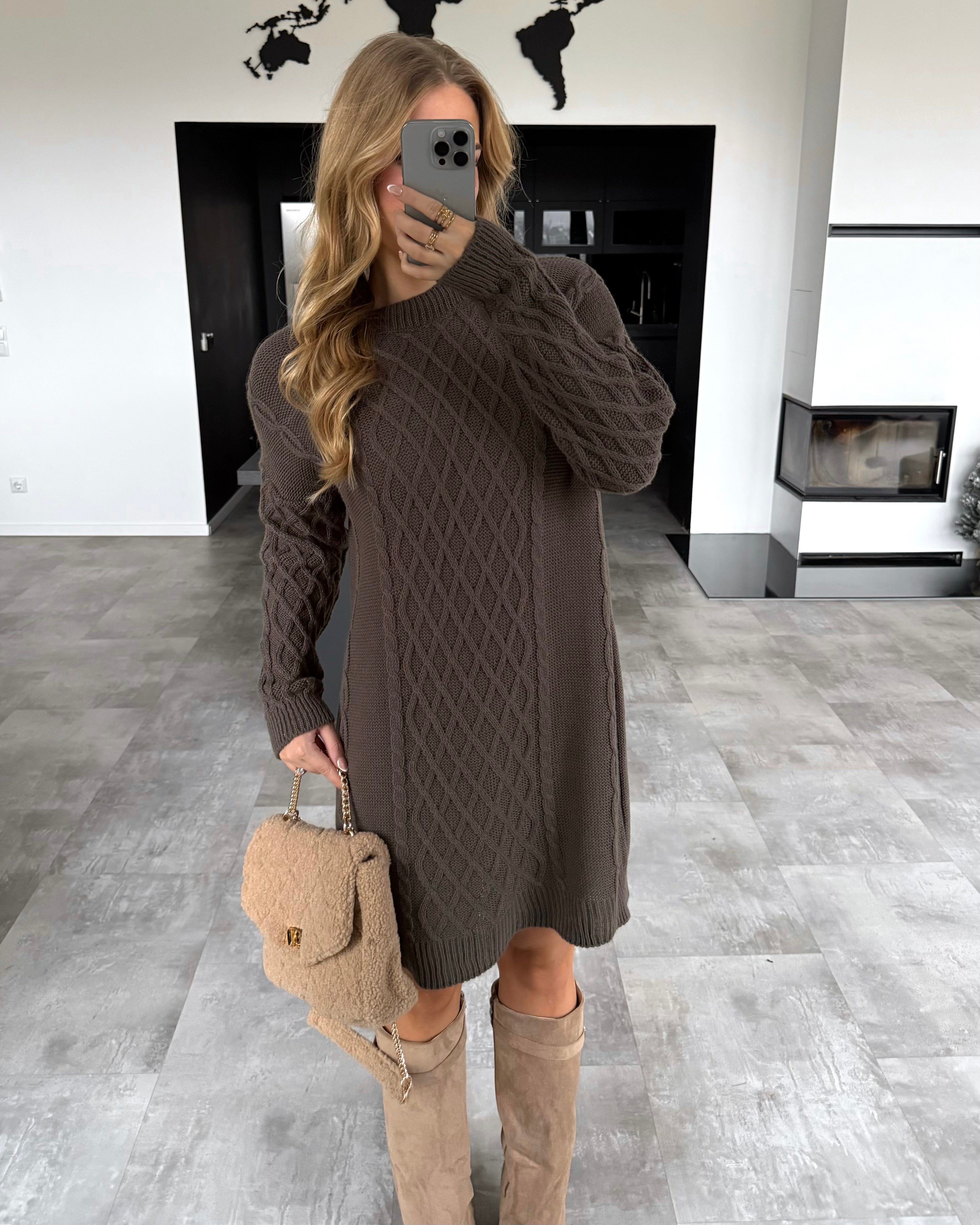 Strickkleid “Eden” Chocolate