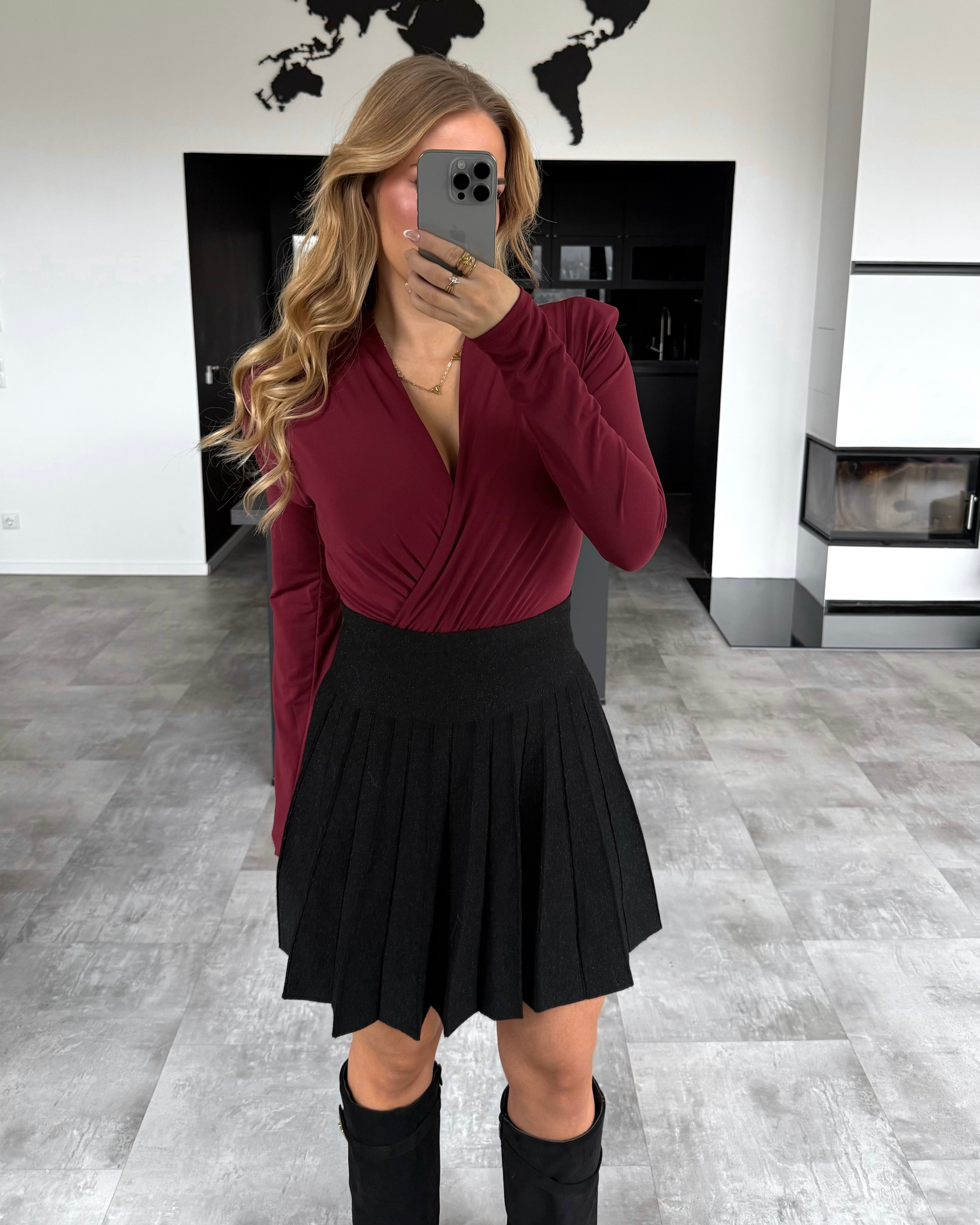 Crossover Body "Cindy" Burgunder