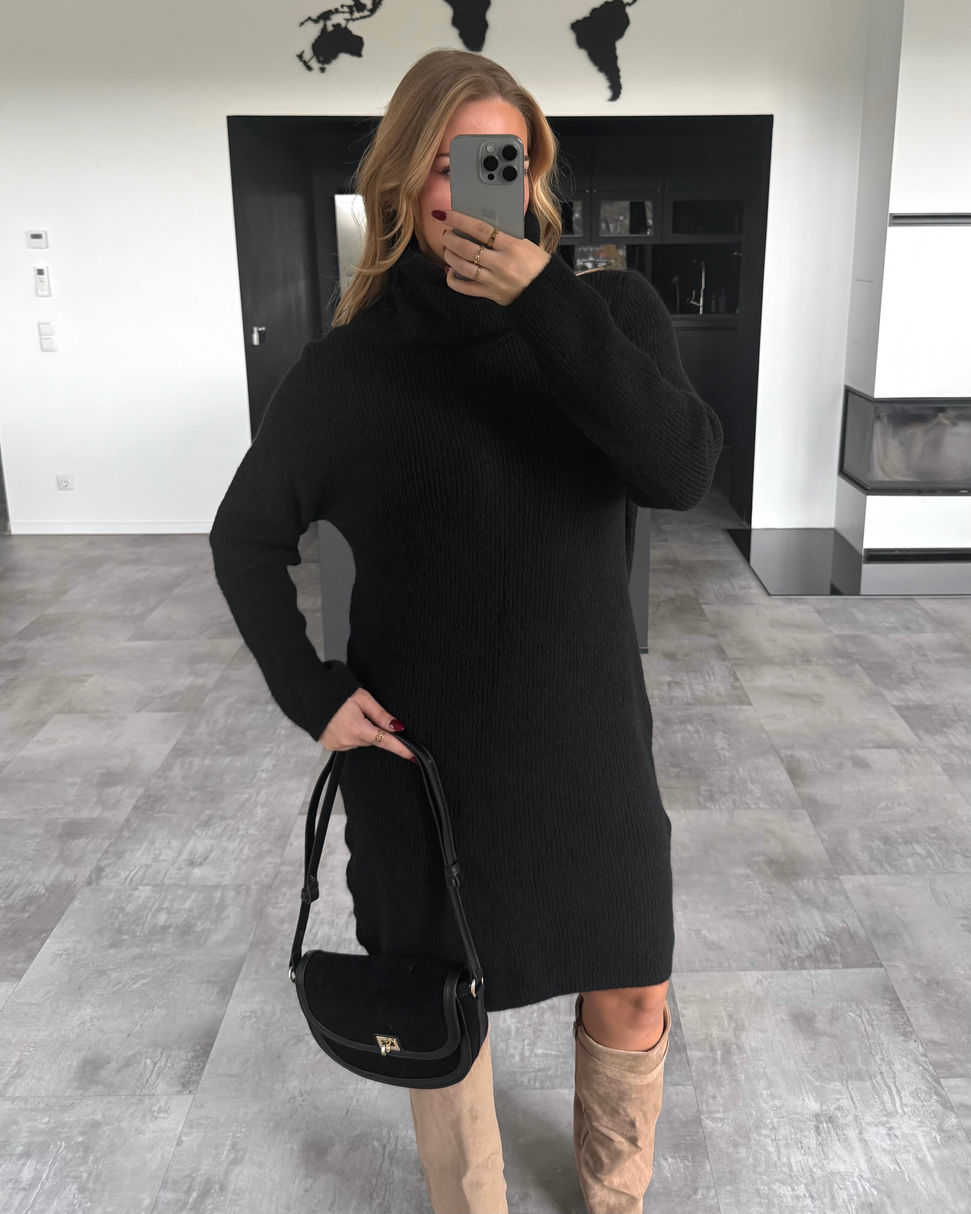 Strickkleid “Talea” Schwarz