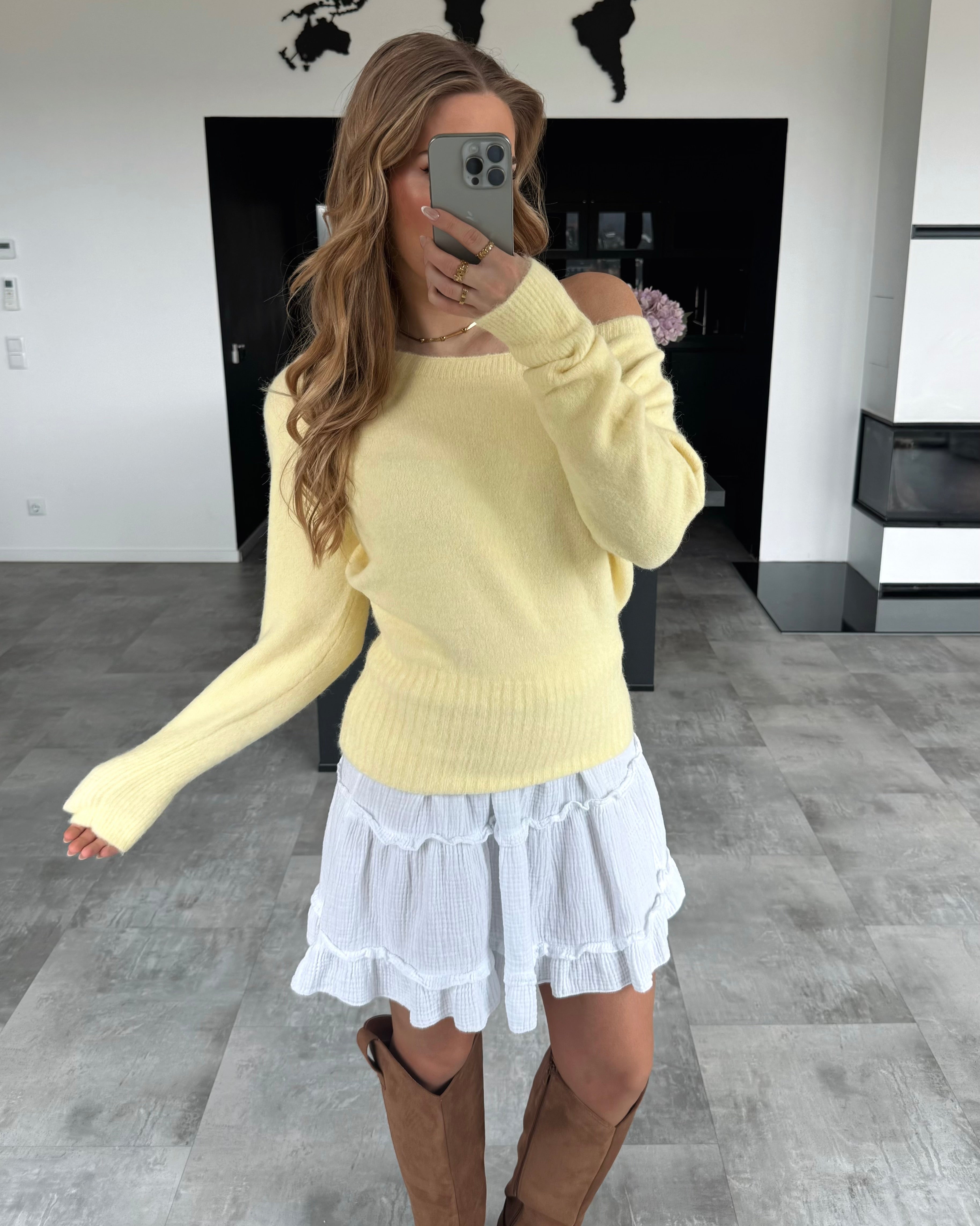 Pullover "Kathleen" Hellgelb