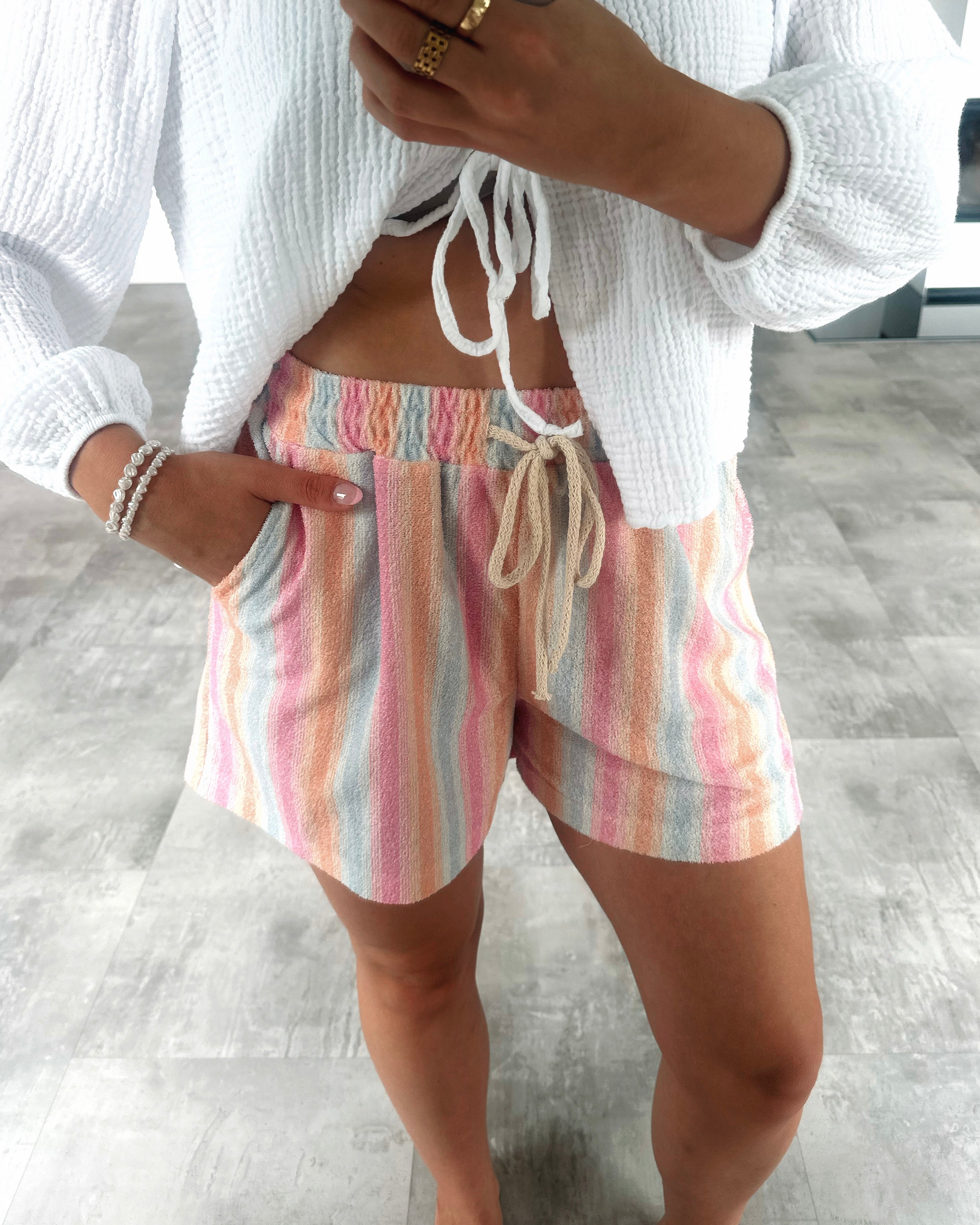 Baumwollshorts "Colorful" Mehrfarbig
