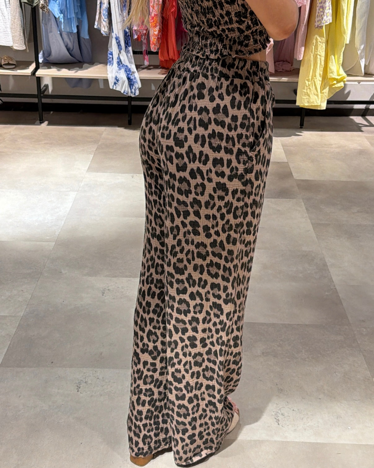 Musselin Hose “Nala“ Taupe