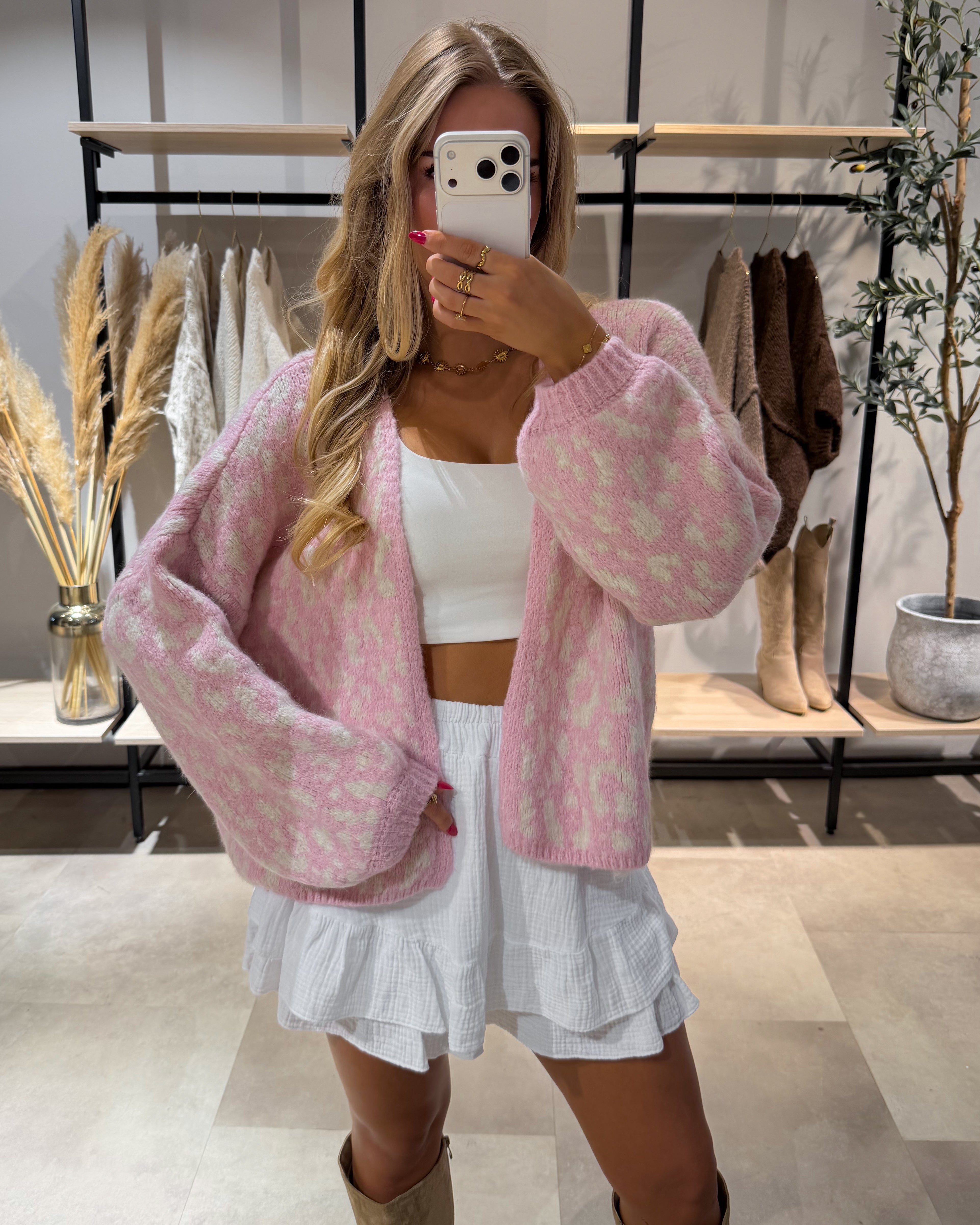 Cardigan "Zula" Leoprint