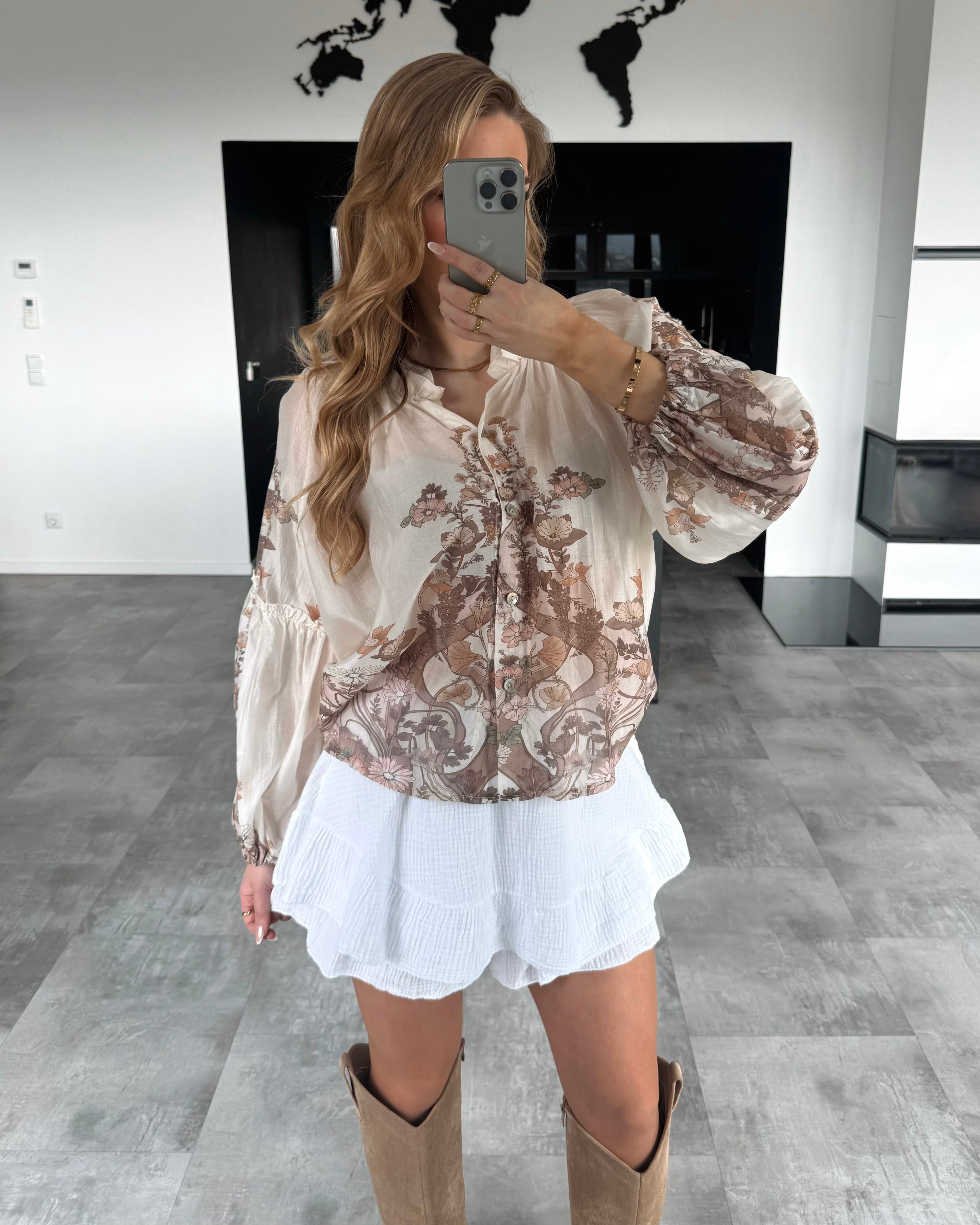 Viskose-Bluse "Graciella" Multicolor