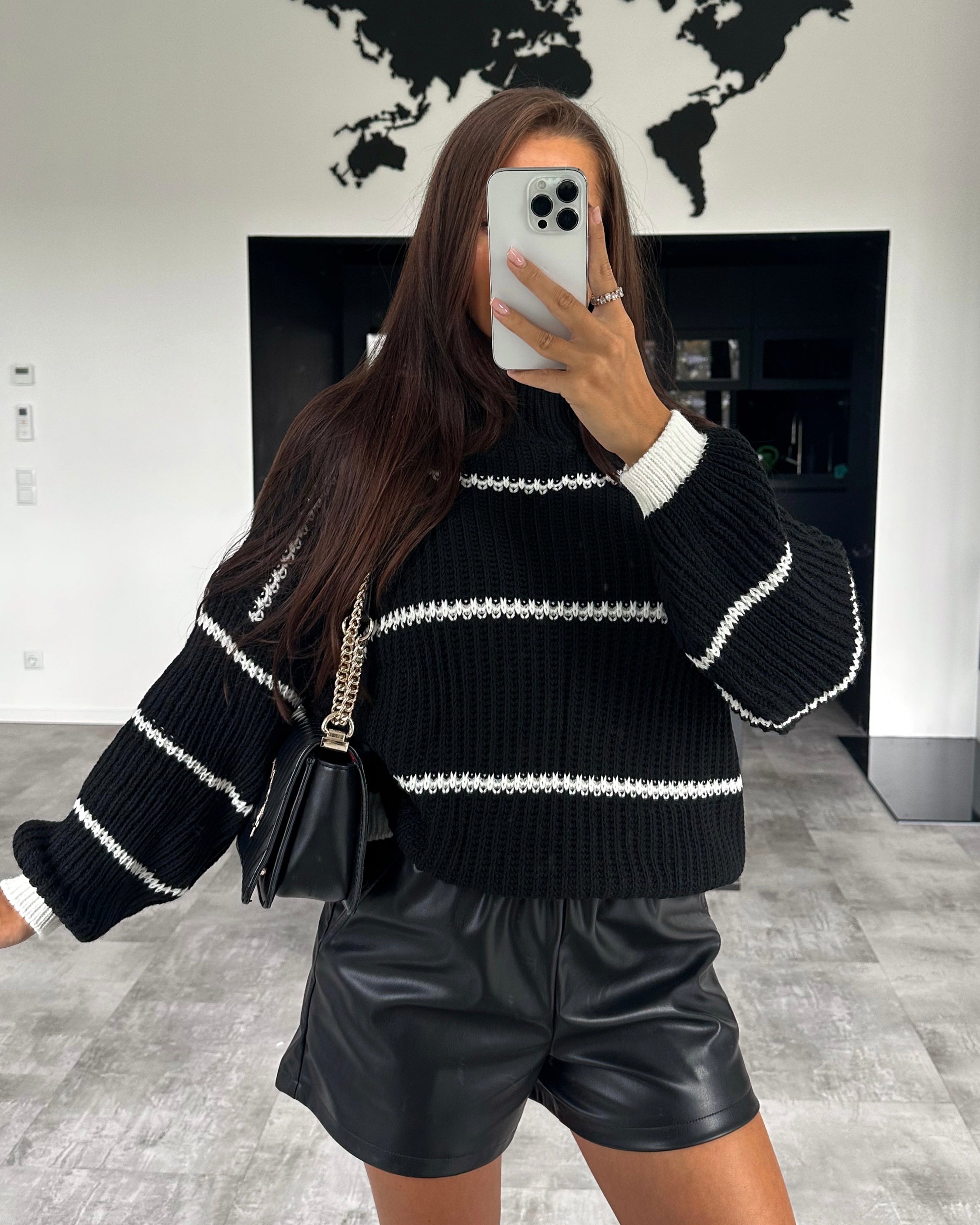 Pullover "Shirley" Schwarz-Weiß