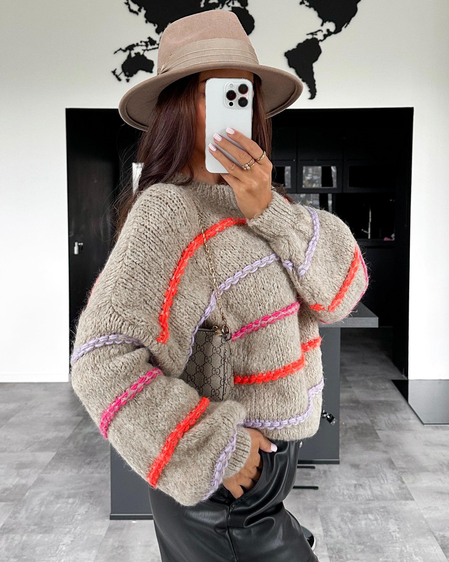 Strickpullover "Medina" Taupe