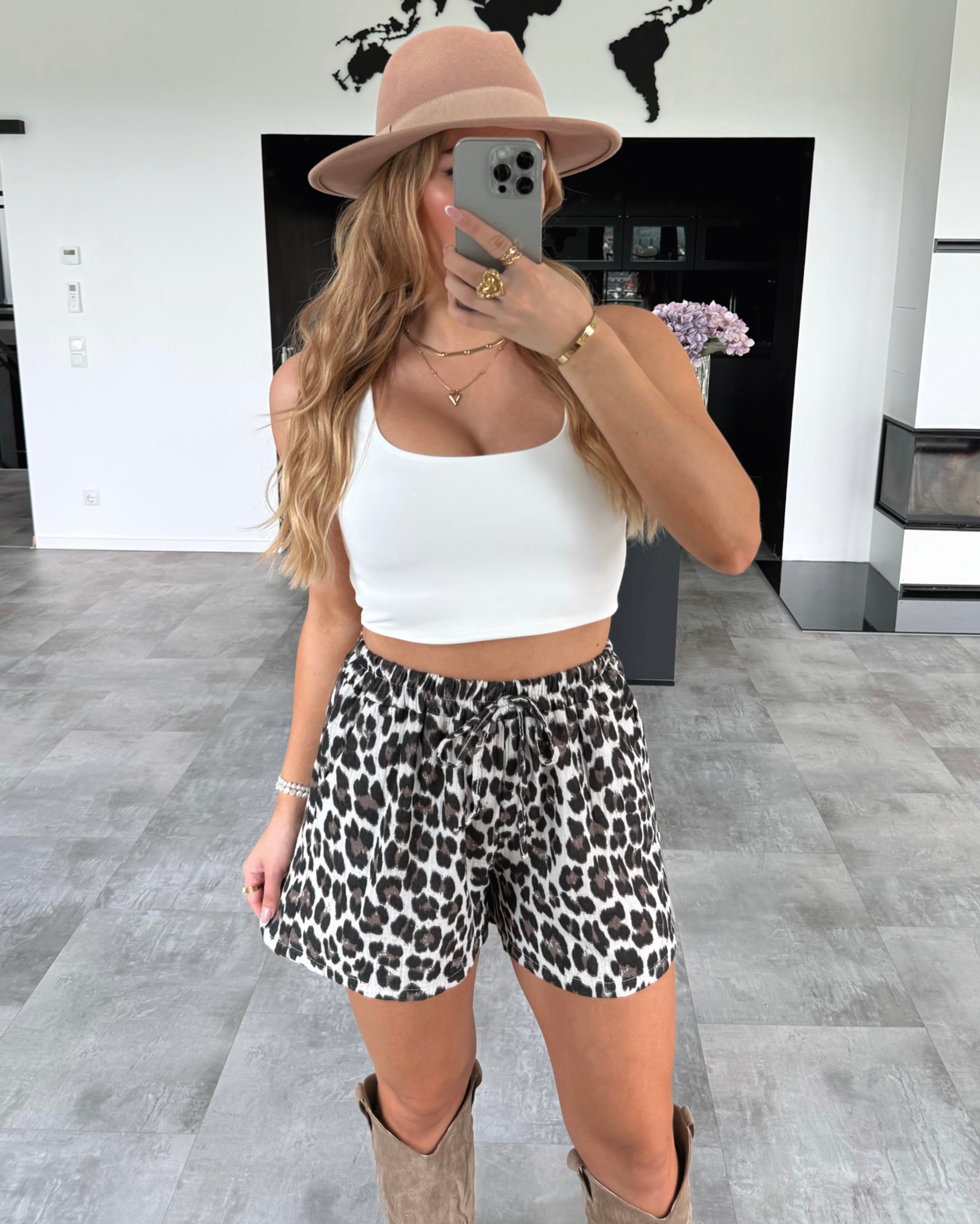 Musselin Shorts “Kira” Leo