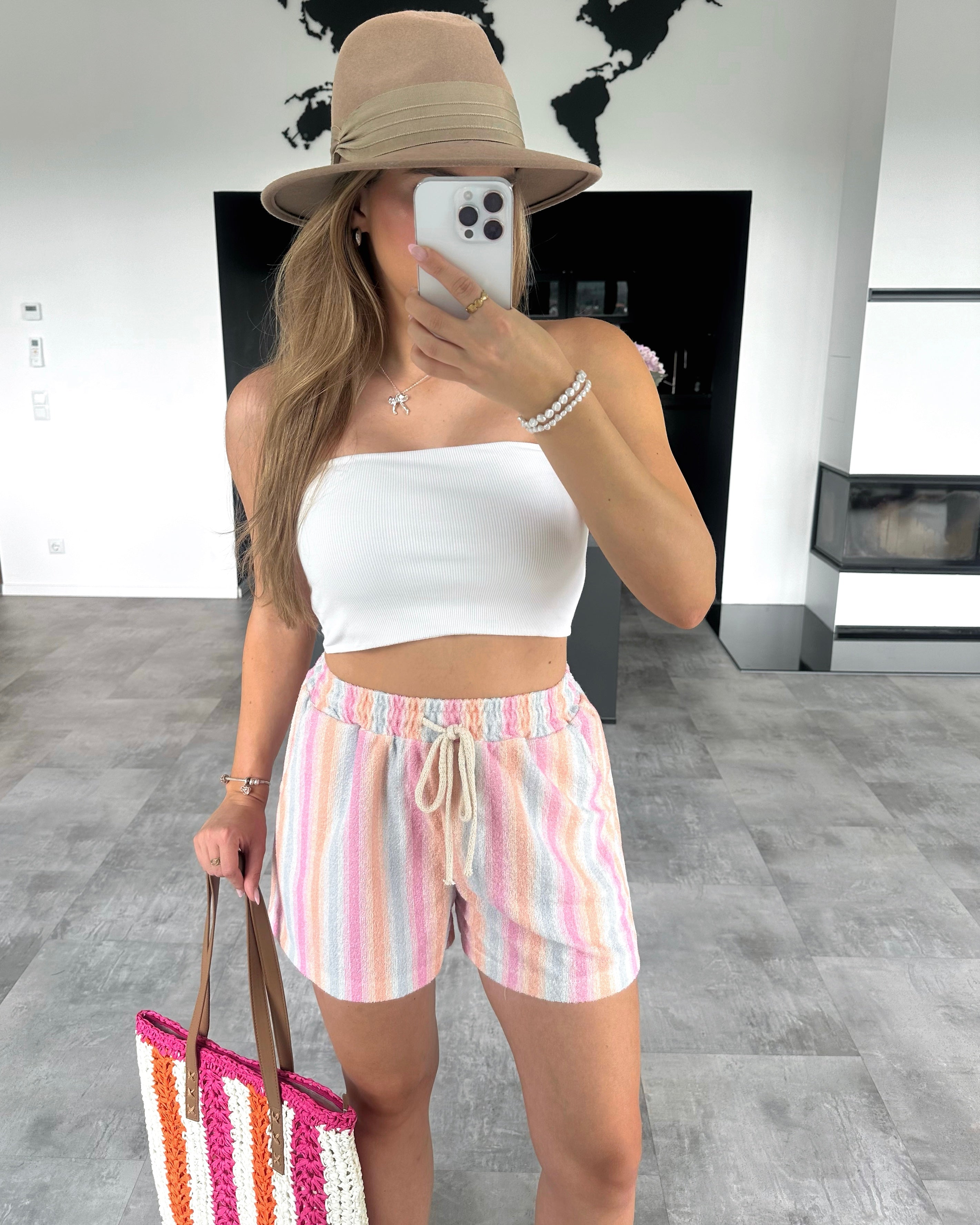Baumwollshorts "Colorful" Mehrfarbig