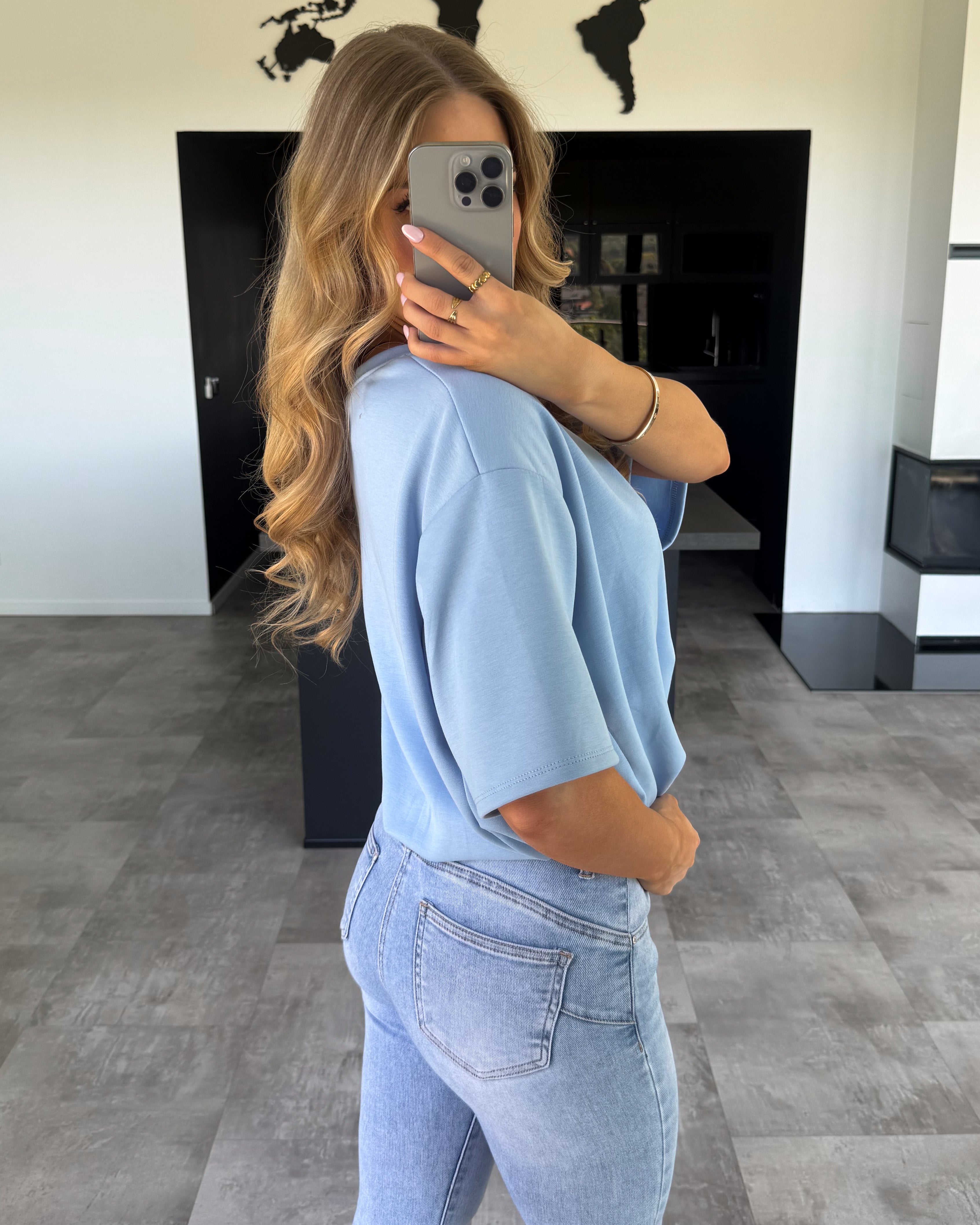 T-Shirt "Leonie" Hellblau