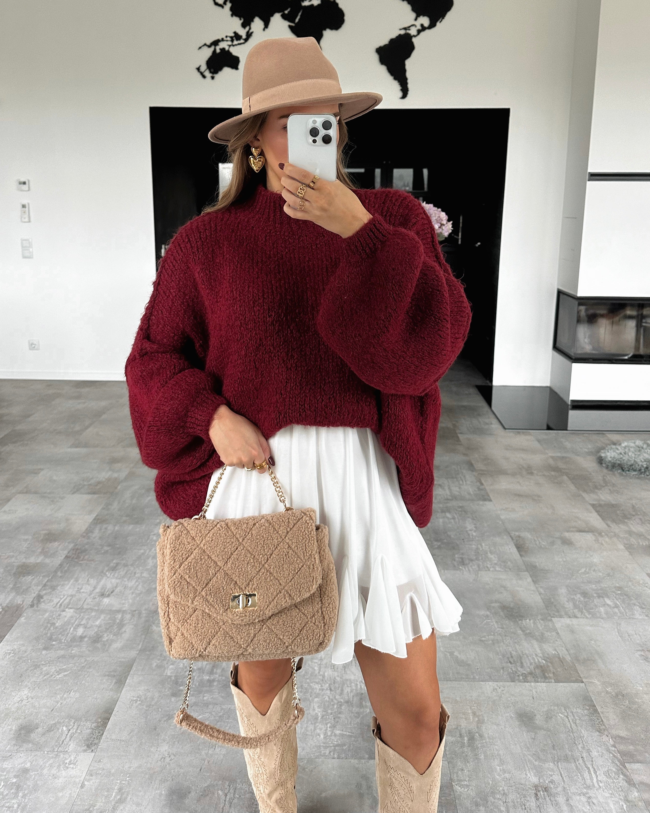 Pullover “May” Bordeaux