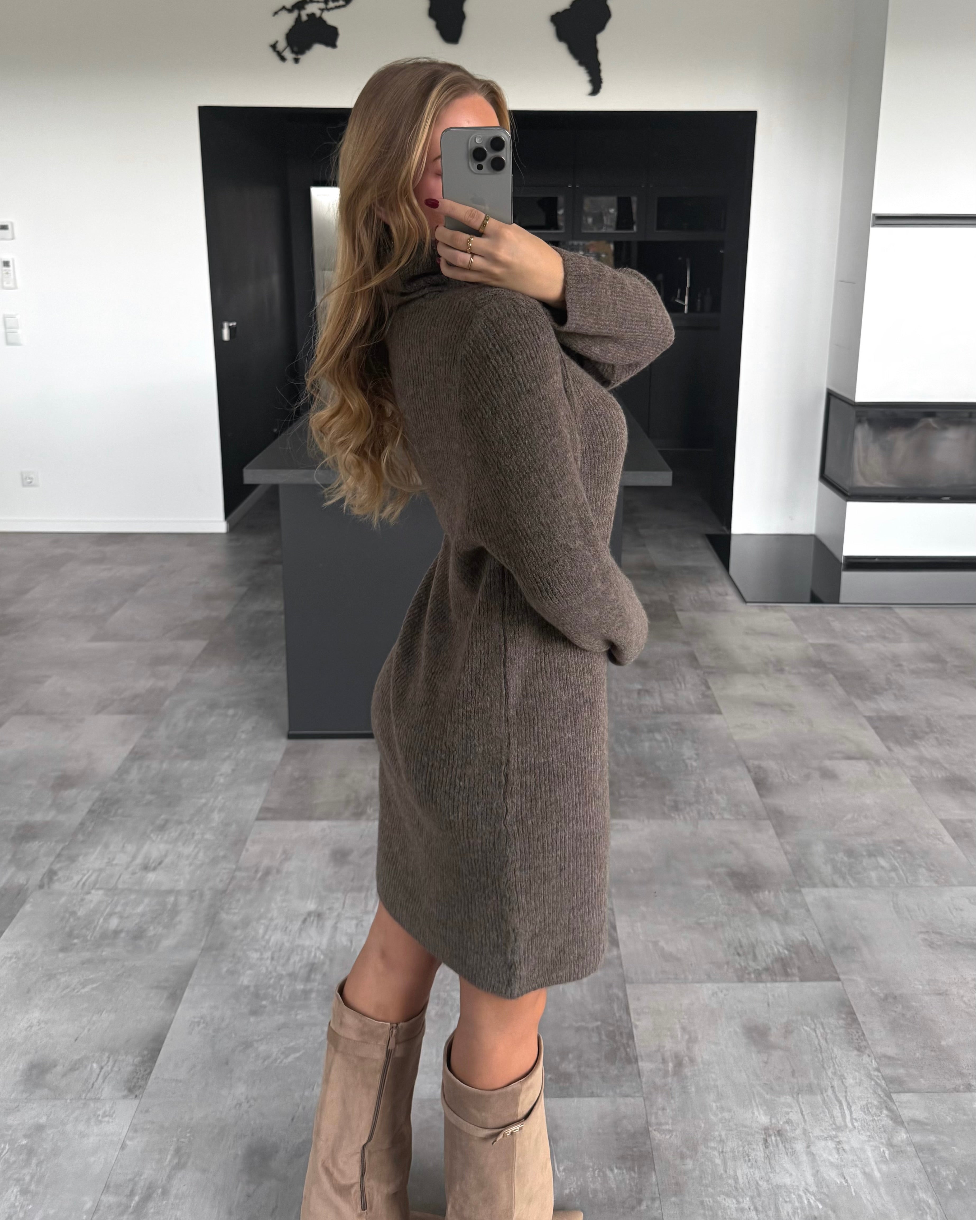 Strickkleid “Talea” Braun